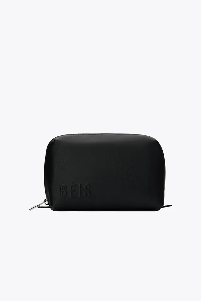 beis-small-cosmetic-pouch-trousse-noire-compacte image 1