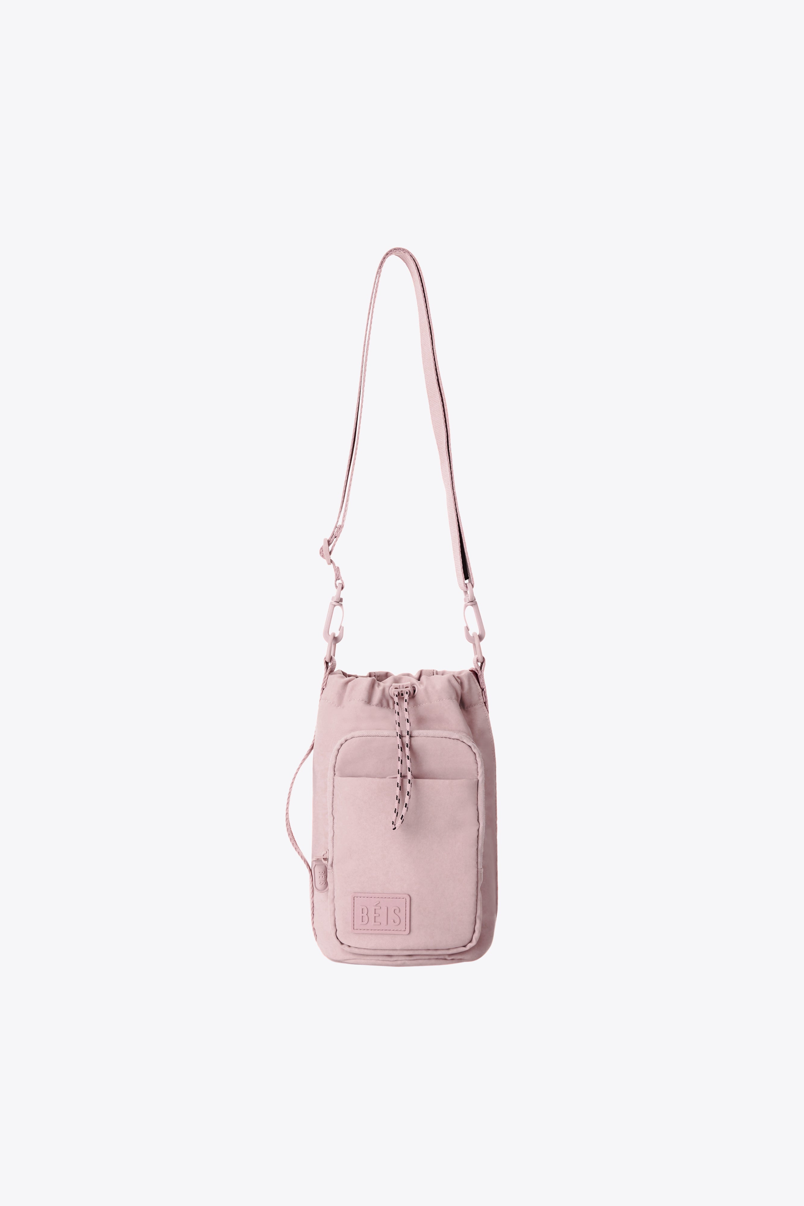 beis-magnetic-sling-porte-gourde-rose-poche-zip-aimant image 1