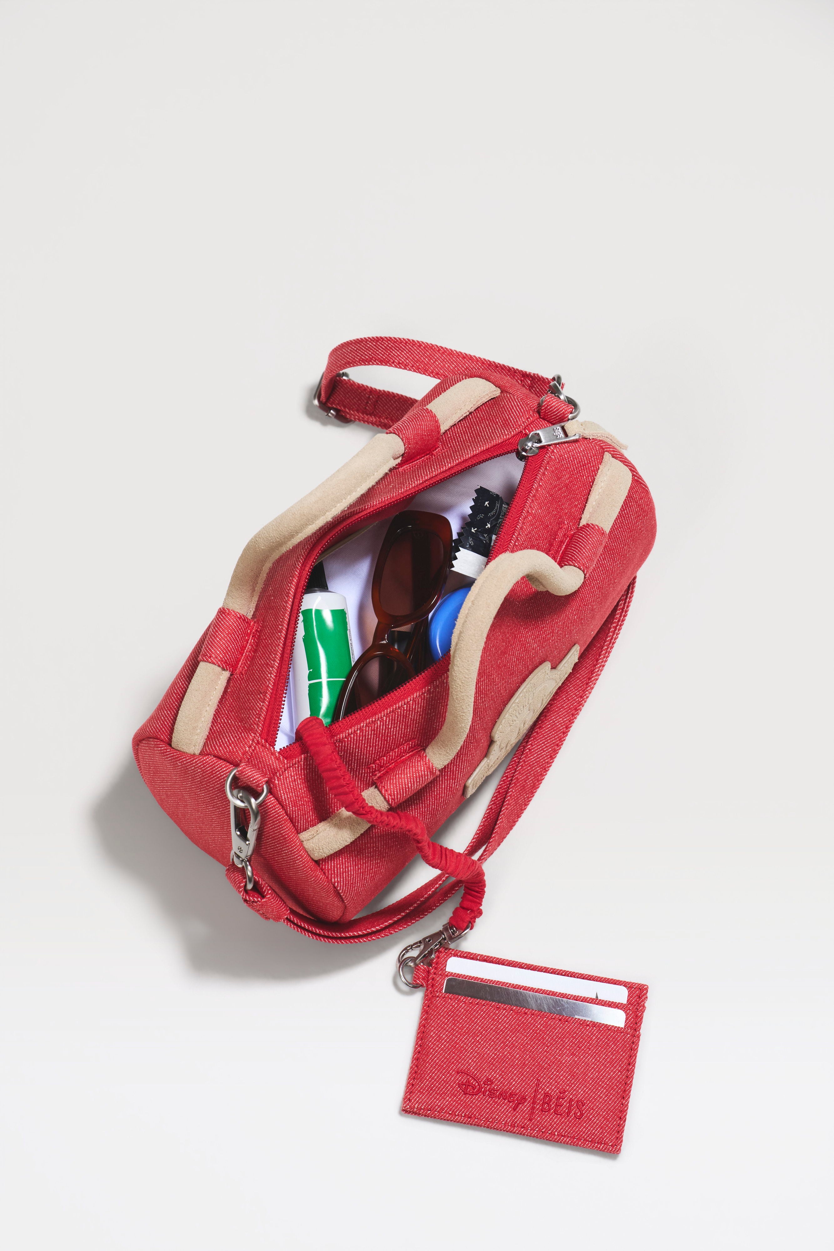 beis-the-disney-small-duffle-sac-voyage-red-jeans-mickey image 2