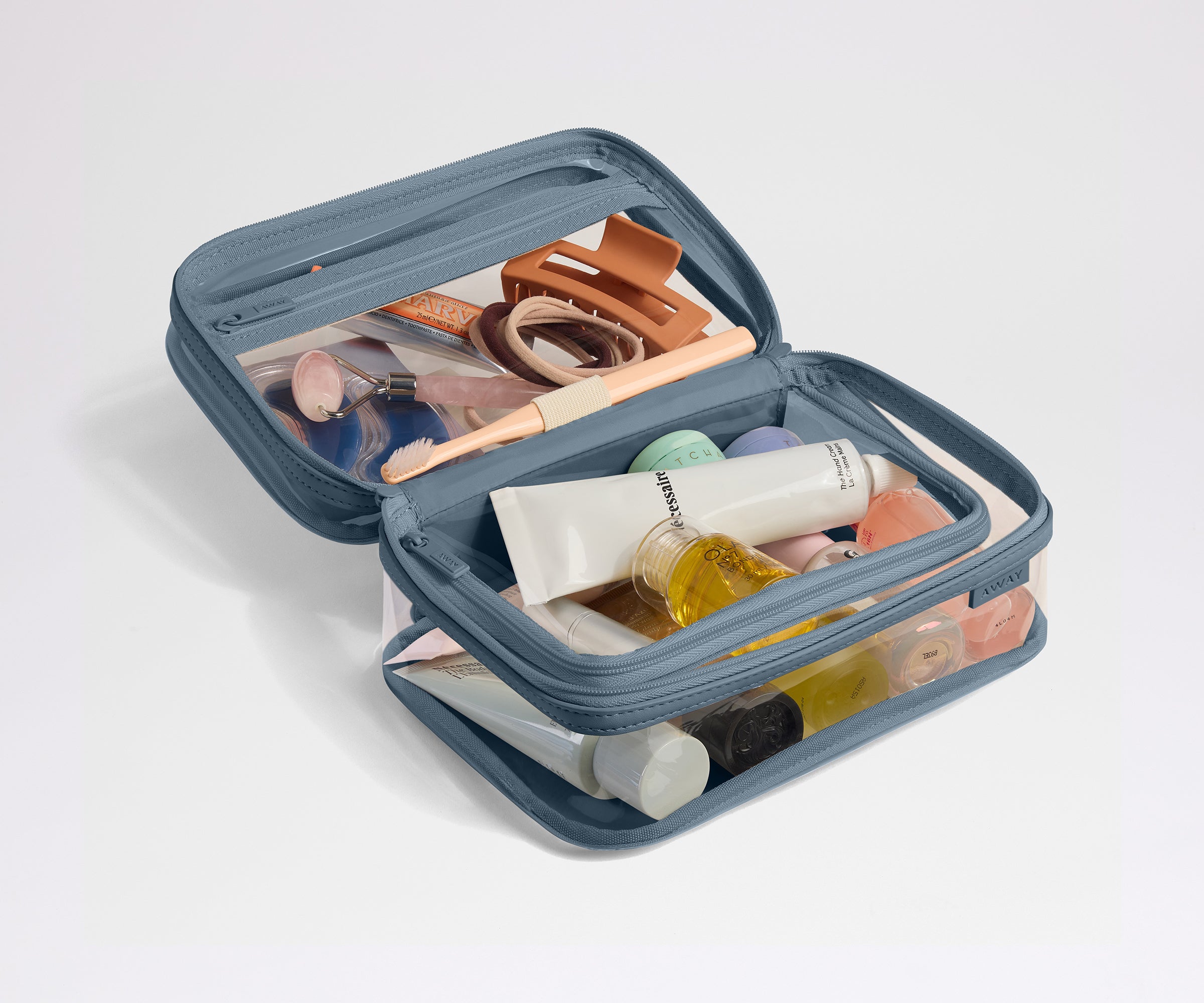 away-clear-toiletry-bag-trousse-transparente-coast-blue image 2