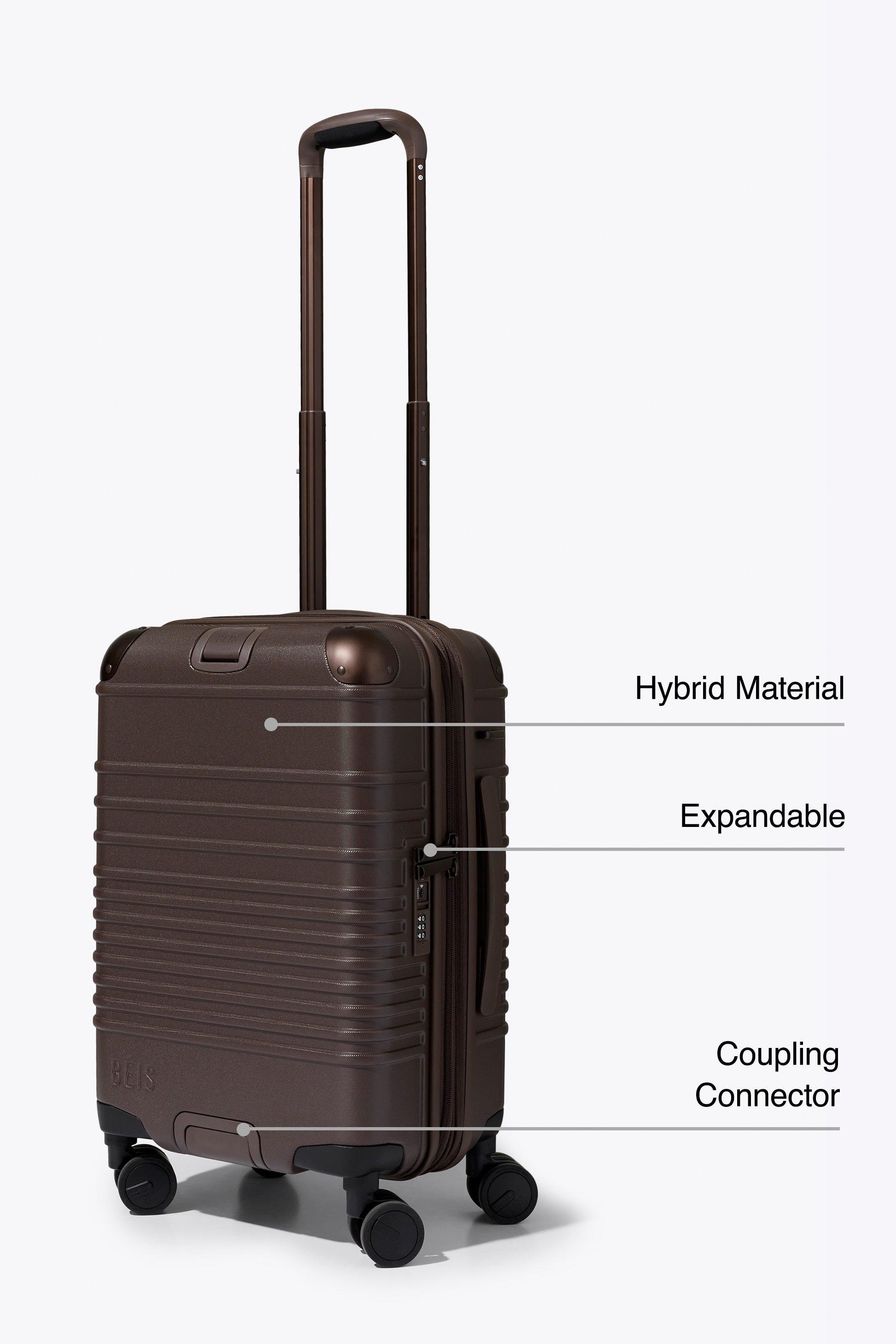 beis-hybrid-valise-cabine-roller-espresso-rigide-connectable image 2
