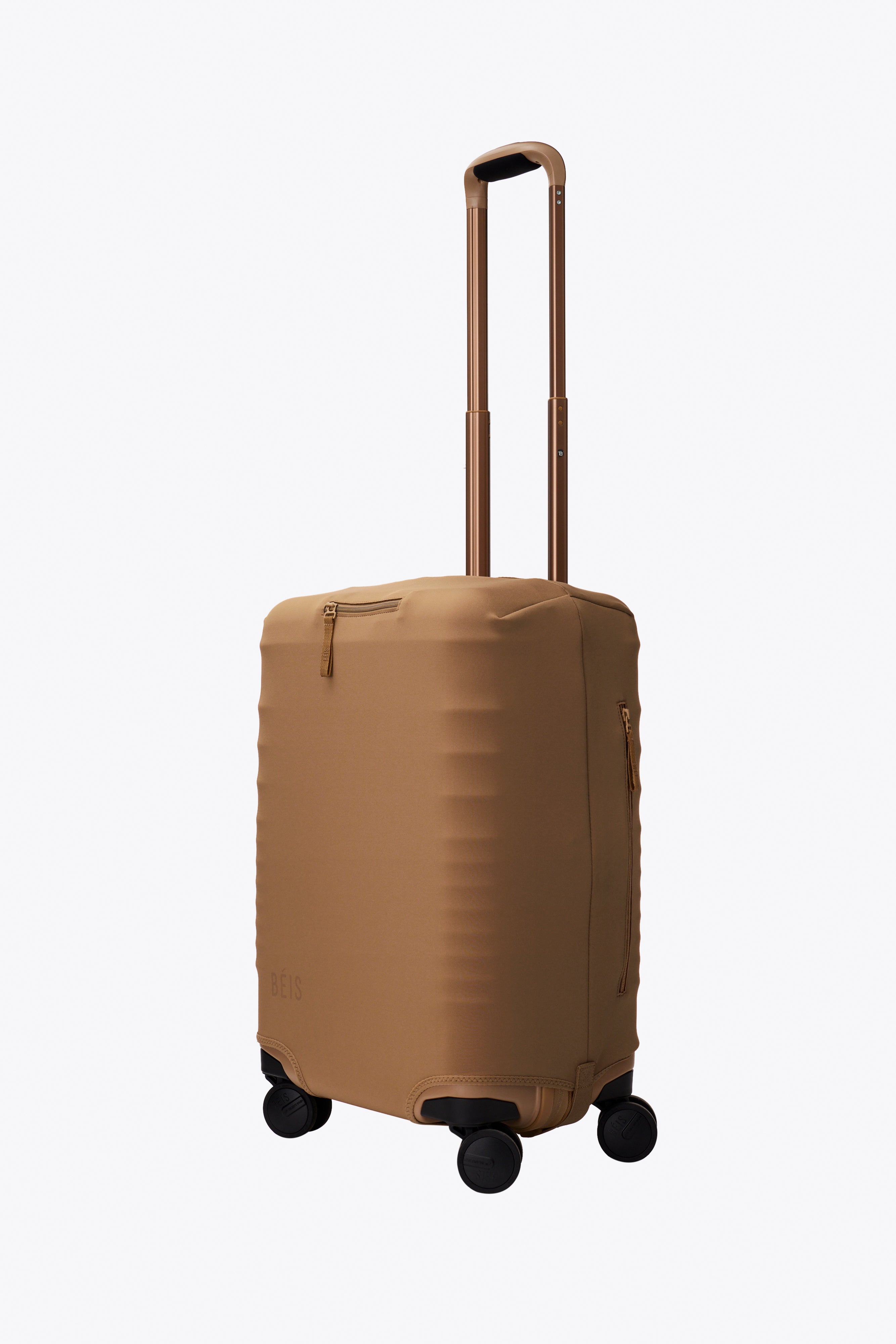 beis-carry-on-housse-valise-cabine-camel-lavable image 2