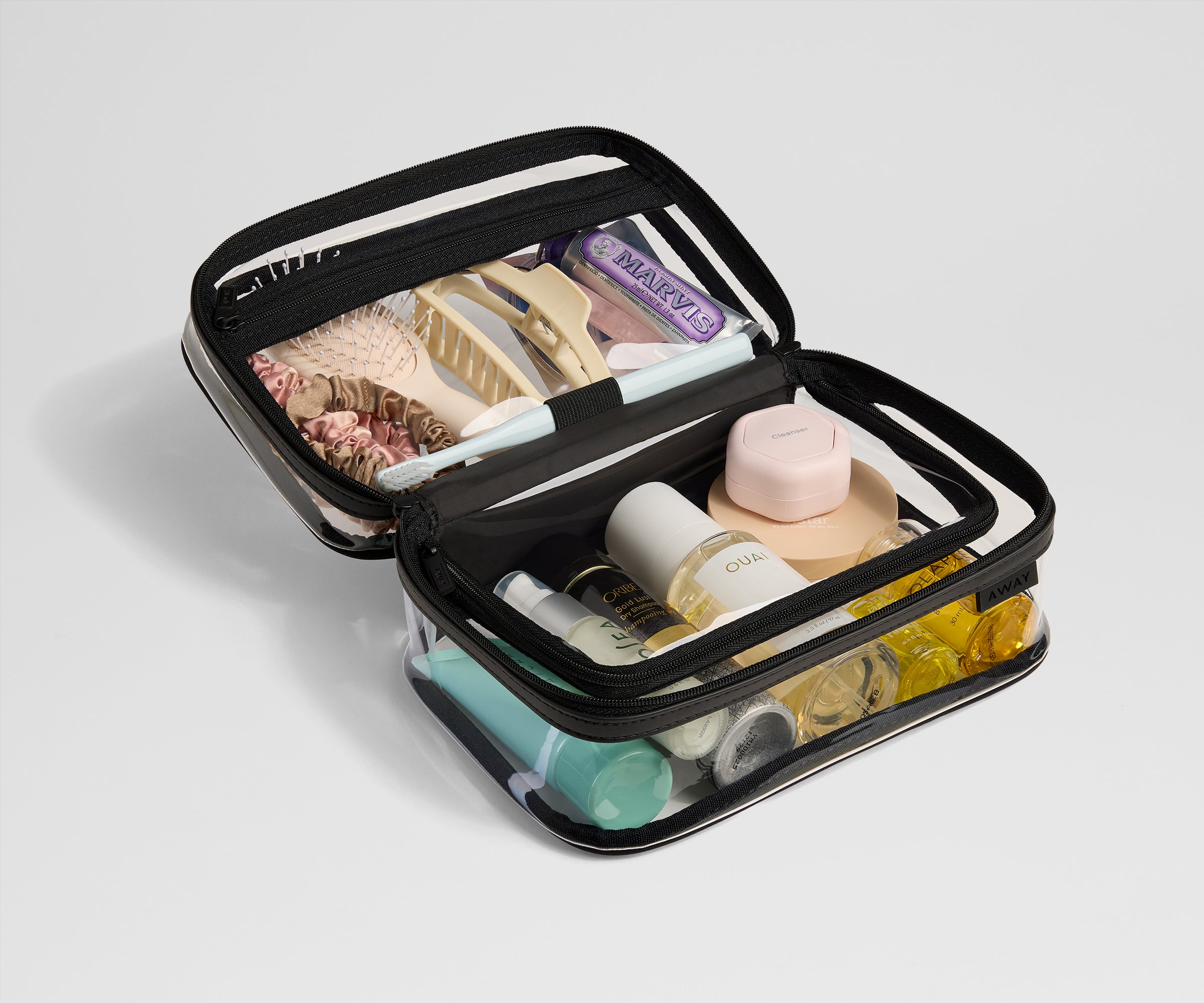 away-clear-toiletry-bag-trousse-toilette-transparente-jet-black image 2