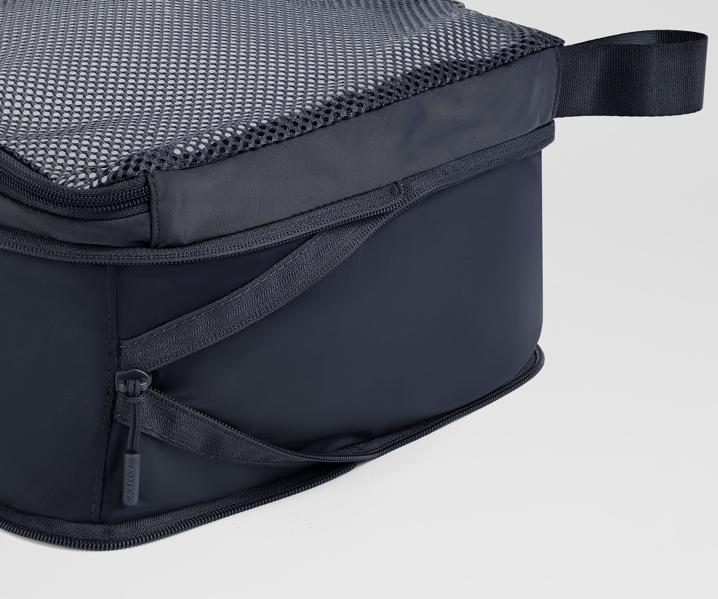 away-compression-packing-cubes-organiseur-navy-blue-recycl image 3