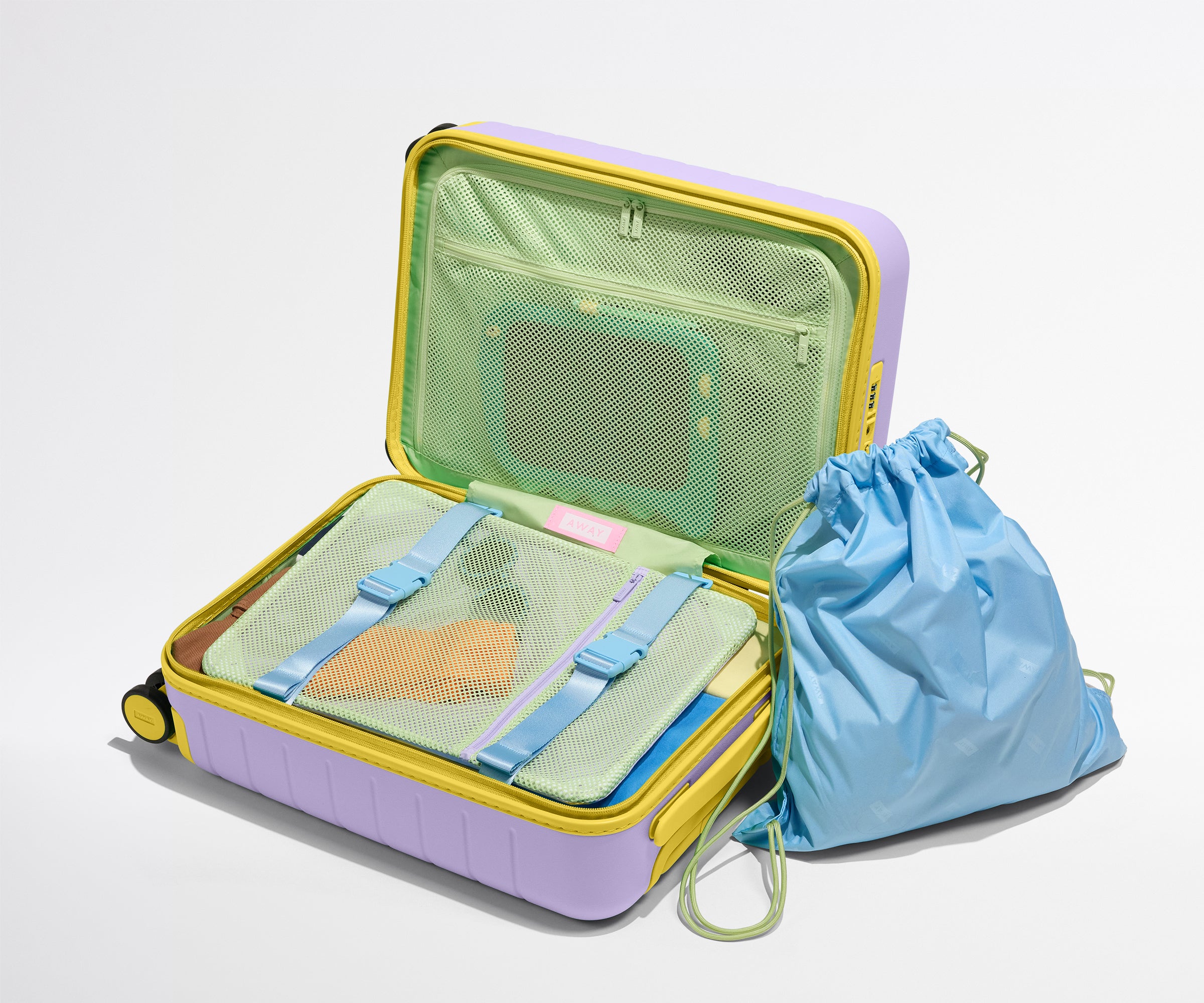 away-kids-carry-on-valise-enfant-violet-papillon image 5