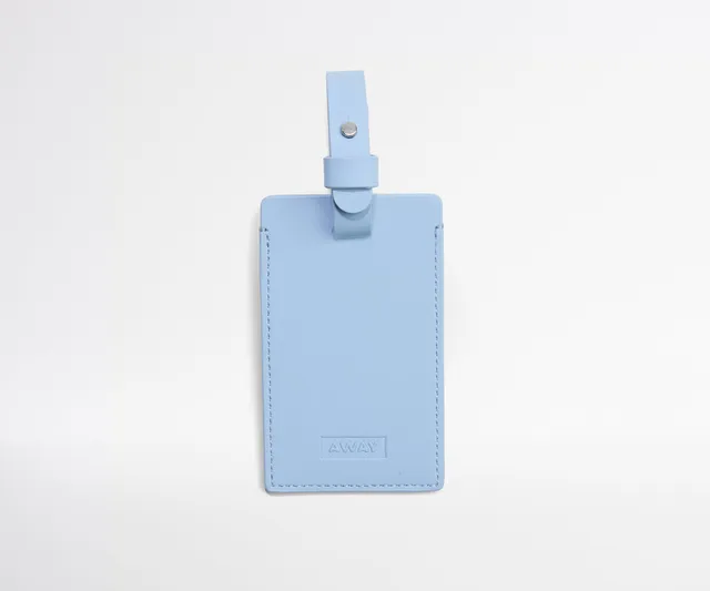 away-luggage-tag-tiquette-valise-something-blue-cuir image 1