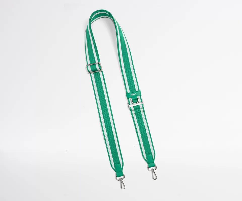 away-crossbody-strap-sangle-bandouli-re-vert-green-stripe image 1