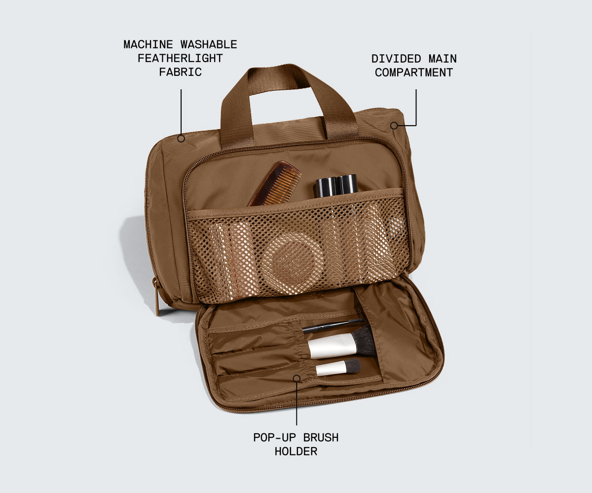 away-featherlight-trousse-toilette-marron-pinceaux image 3