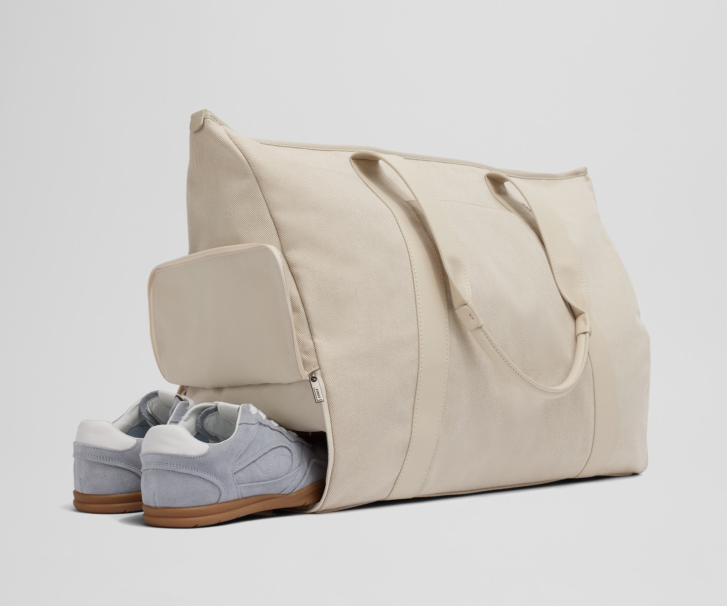 away-transit-canvas-tote-sac-tote-tan-16-pouces-porte-chaussures image 4