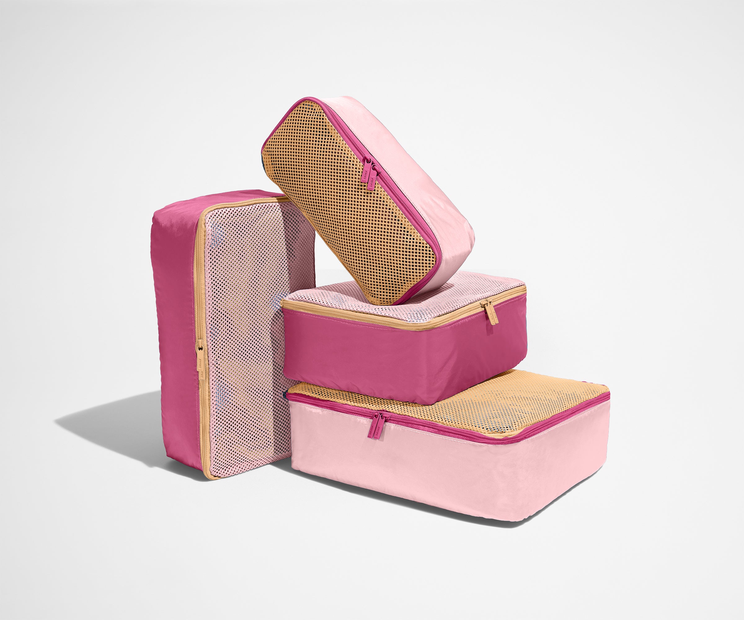 away-packing-cubes-organisateur-valise-pink-sand-x4 image 1
