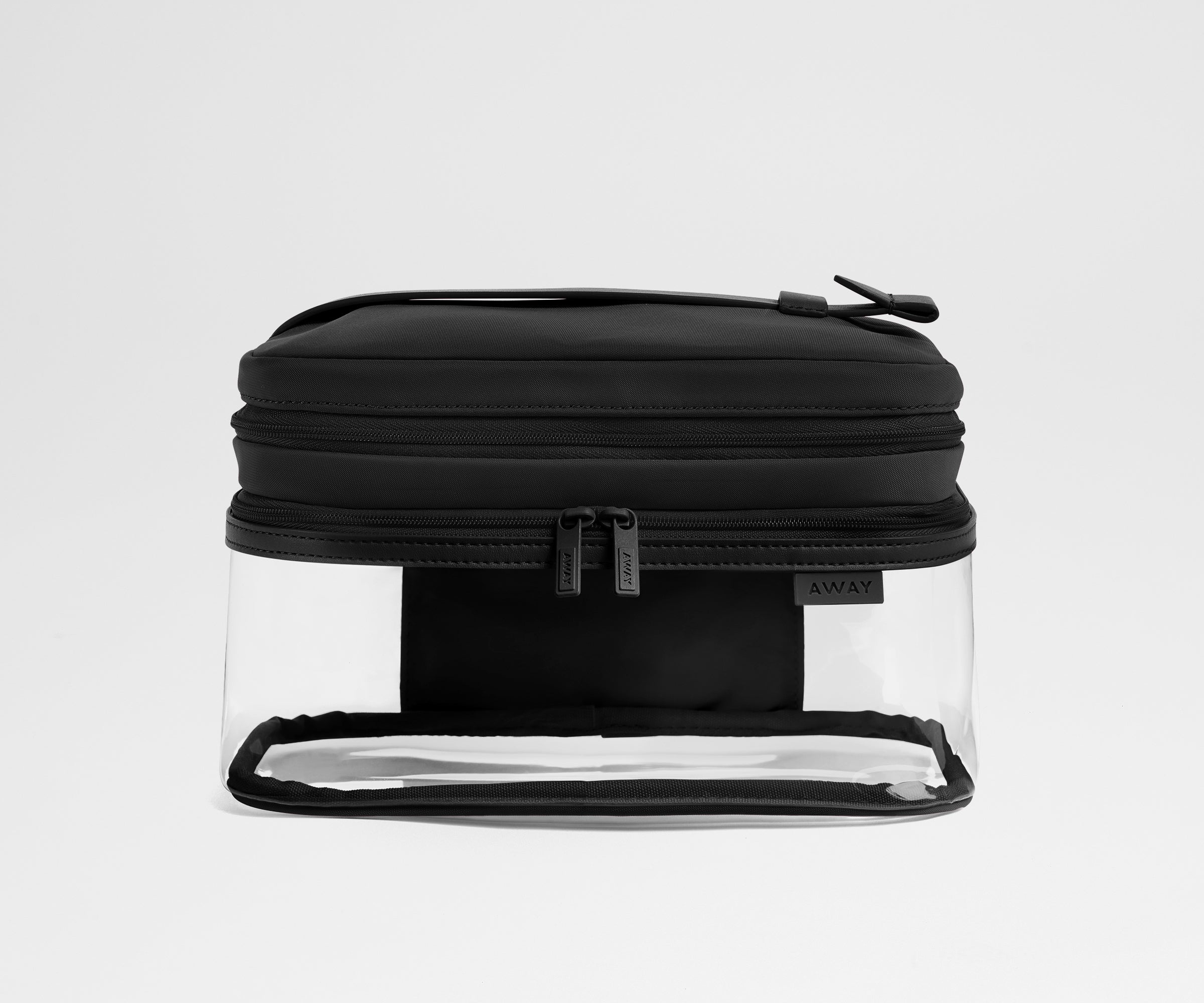 away-clear-cosmetic-trousse-toilette-jet-black-transparente image 1