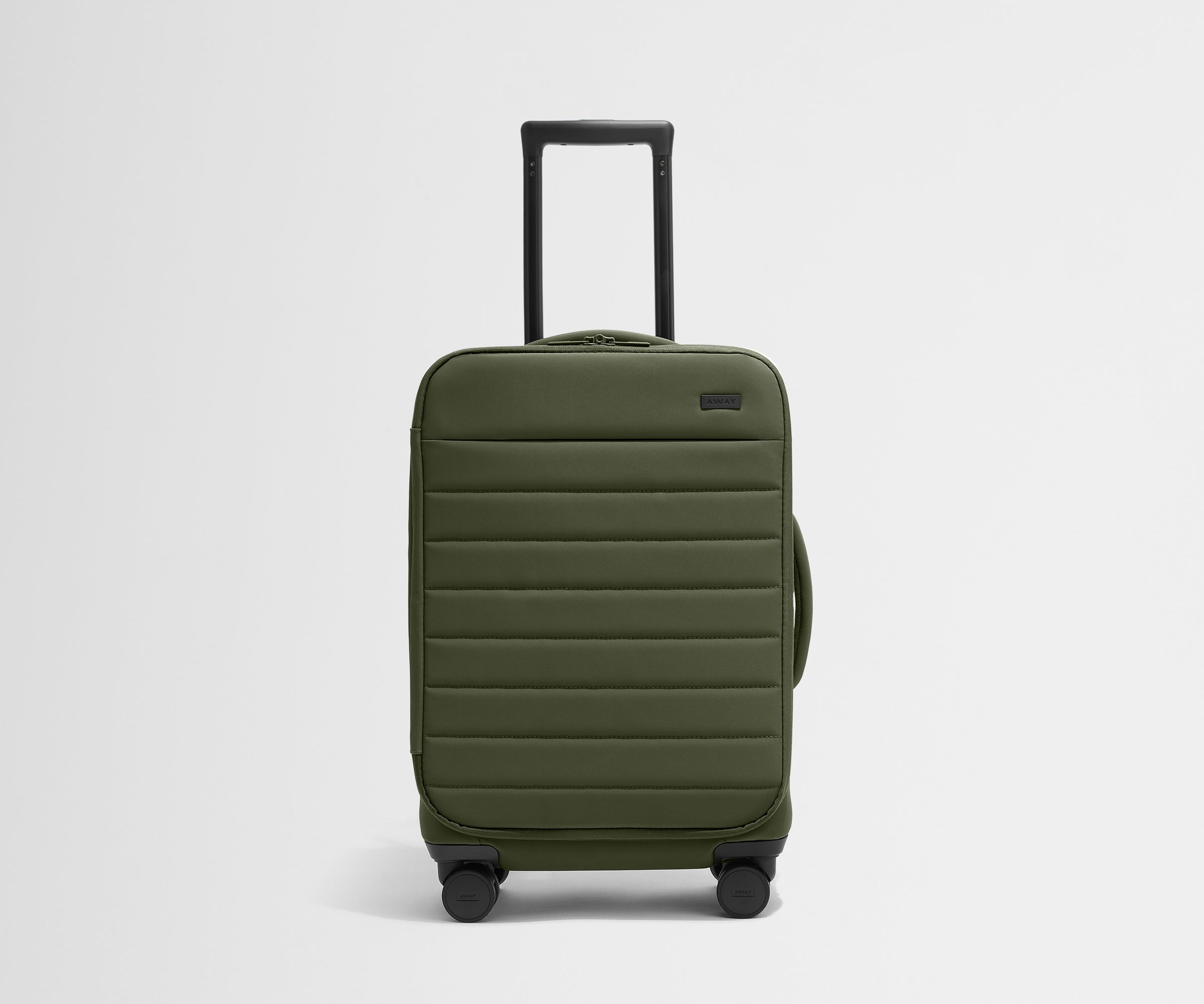 away-carry-on-valise-cabine-souple-vert-olive-extensible image 1