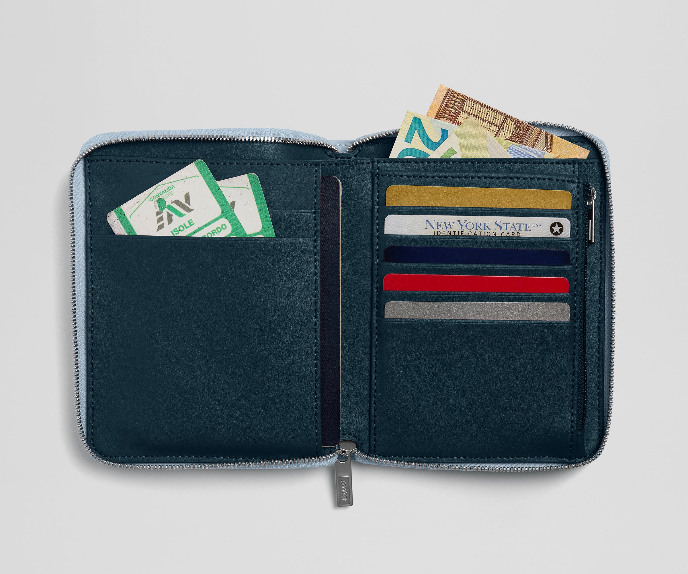 away-travel-wallet-portefeuille-voyage-arctic-blue image 2