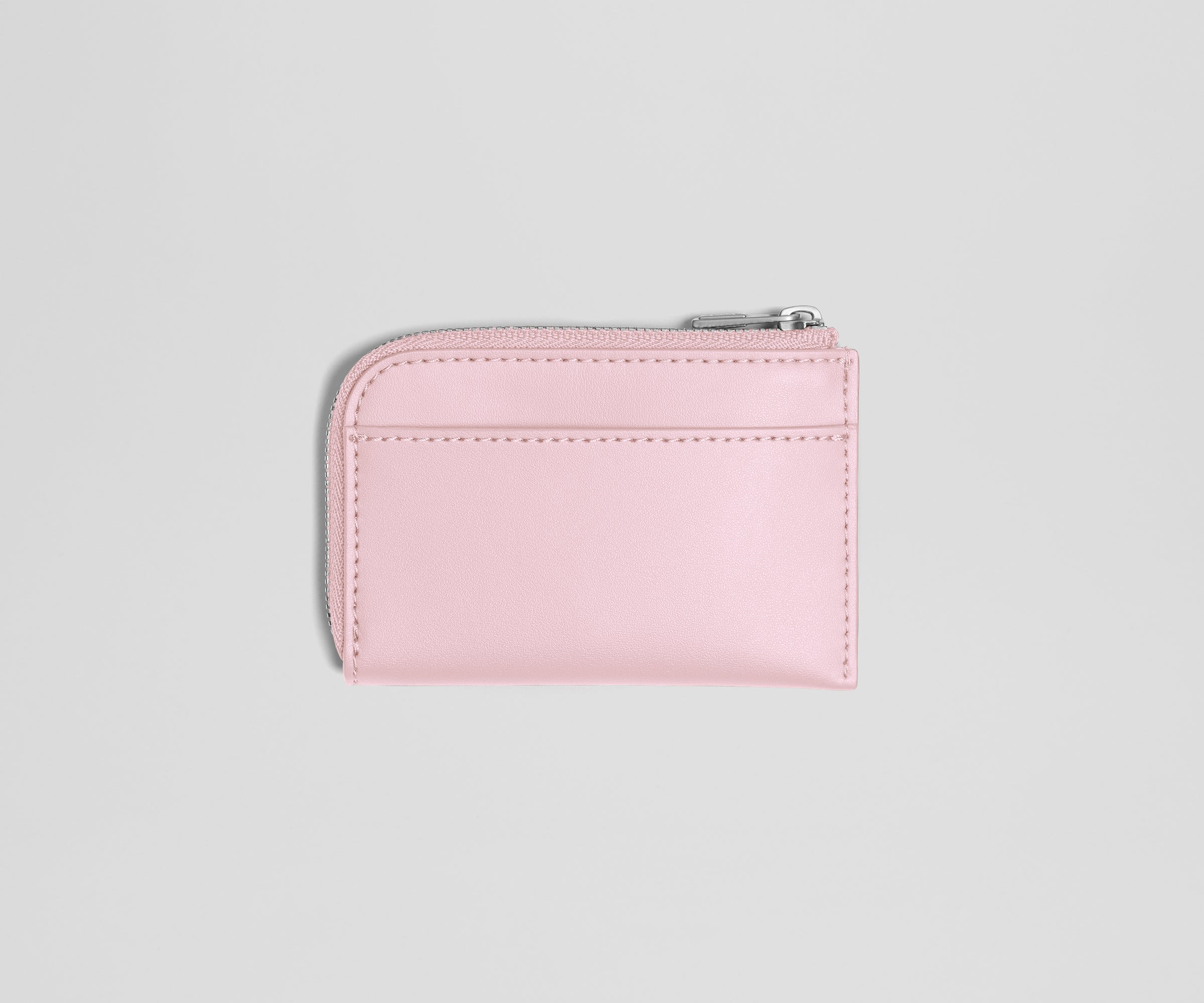 away-zip-card-case-porte-cartes-cuir-glacial-pink-rose image 3