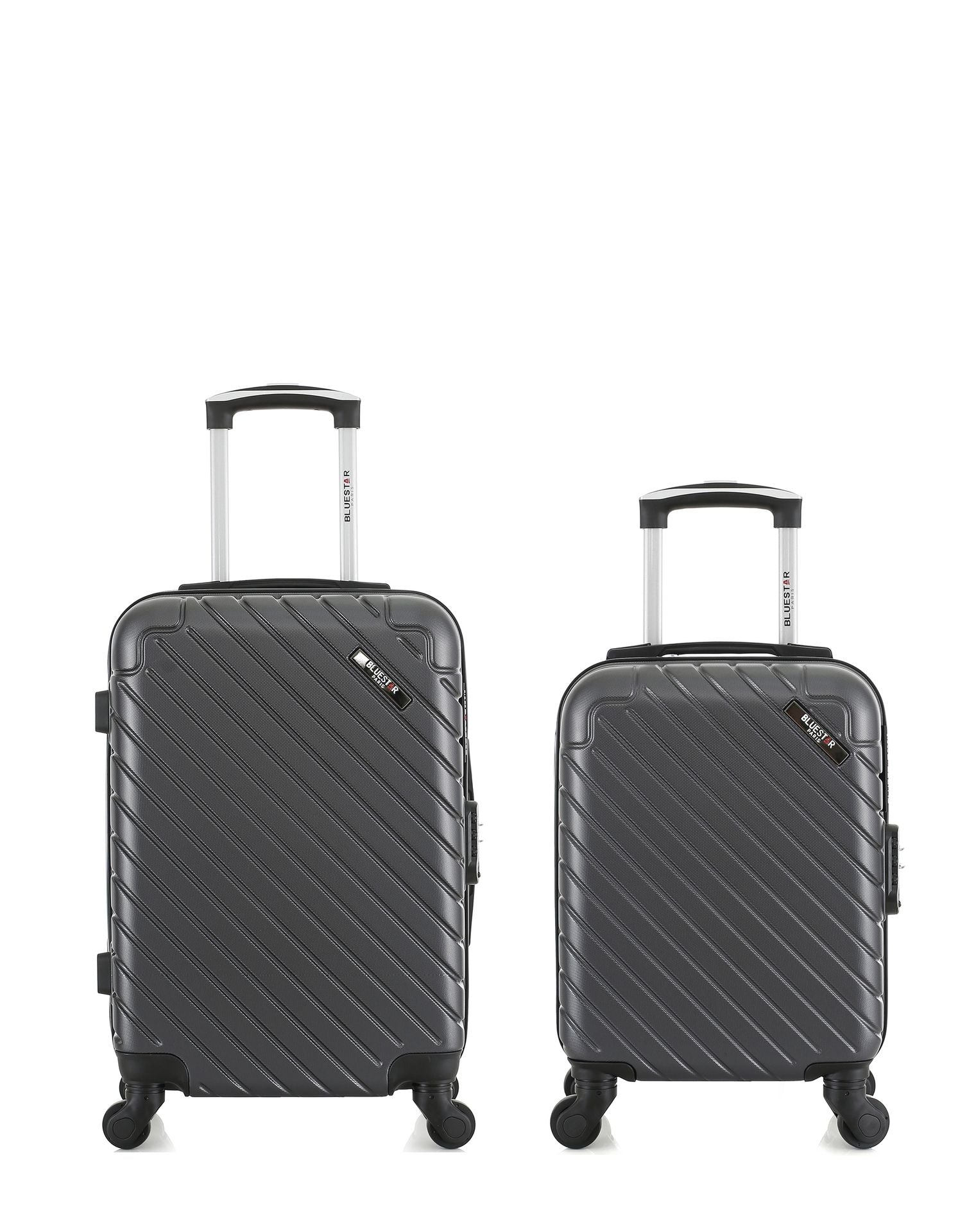 bluestar-cit-lot-2-valises-cabine-rigides-noir-abs-37l-xxs image 1