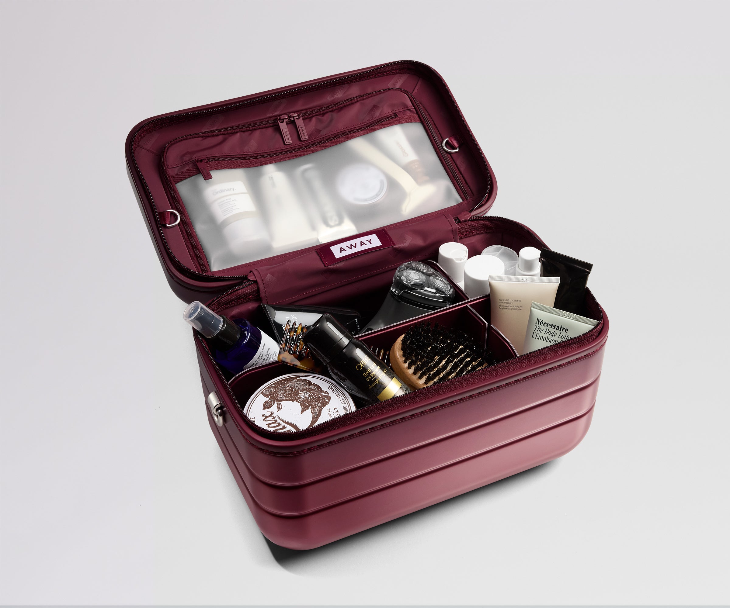 away-the-train-case-vanity-ruby-haze image 2