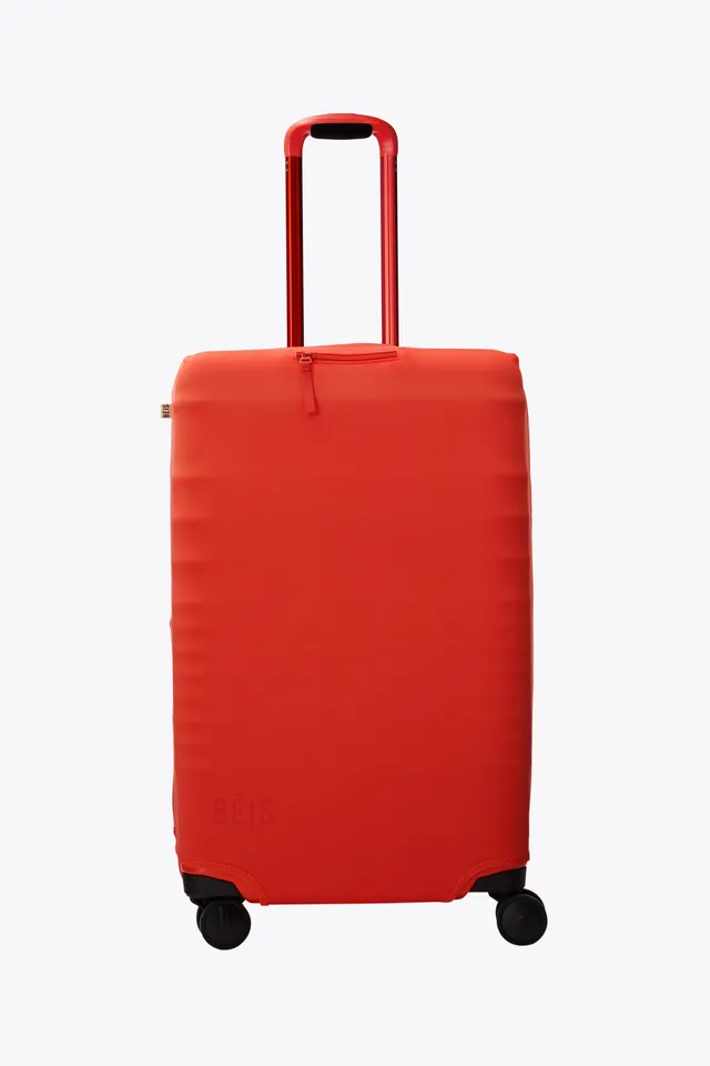 beis-medium-check-in-housse-valise-flame-extensible image 1