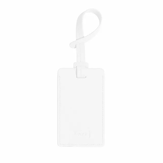 away-the-luggage-tag-tiquette-bagage-blanc-perle-cuir image 1