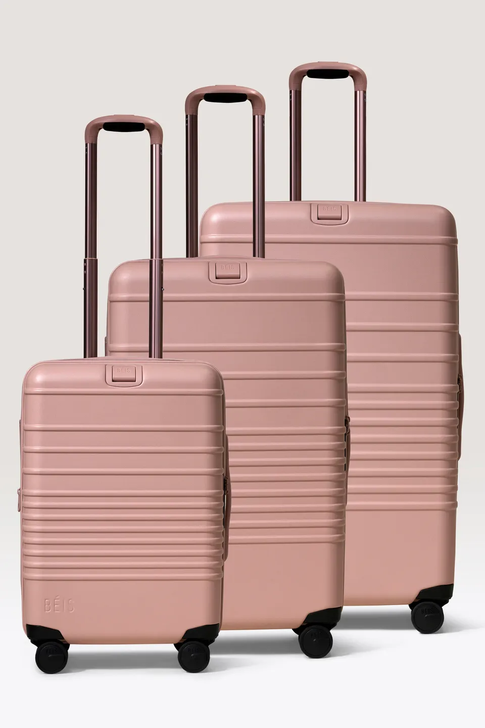 beis-travel-set-3-pi-ces-set-valises-rose-cabine-soute image 1