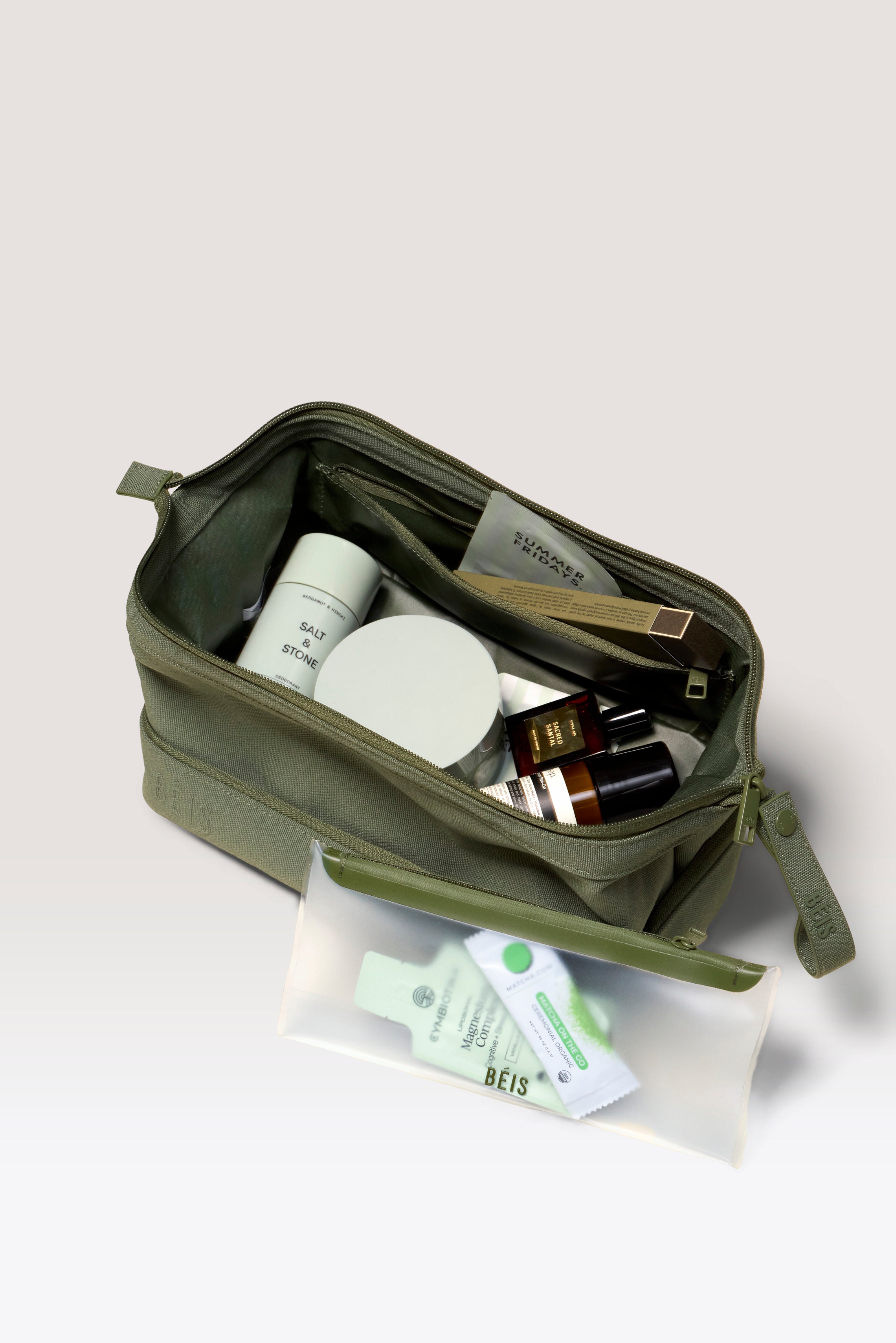beis-the-dopp-kit-trousse-de-toilette-vert-olive image 2