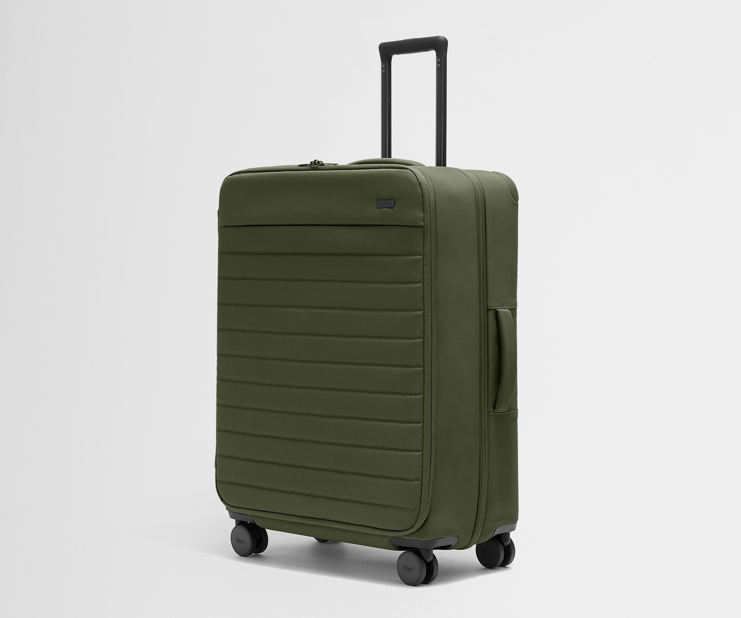 away-checked-softside-large-valise-soute-vert-olive image 2