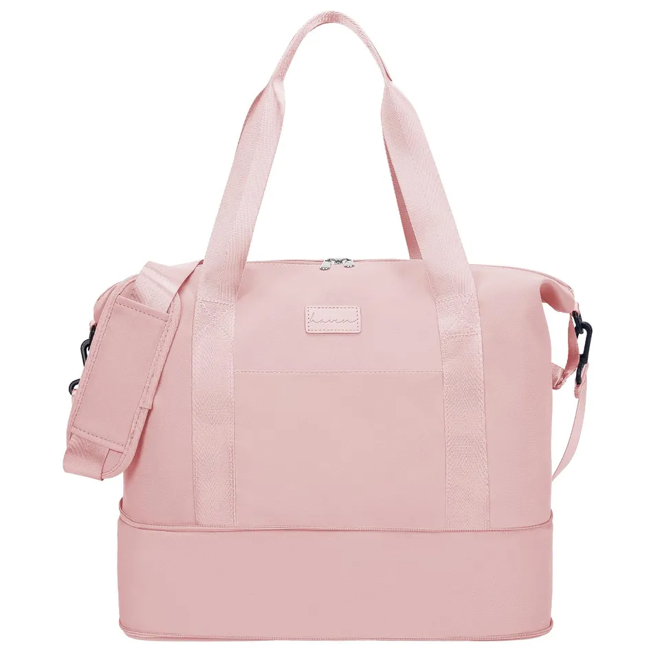hayayu-sac-de-cabine-40x20x25-sac-voyage-rose-extensible image 1