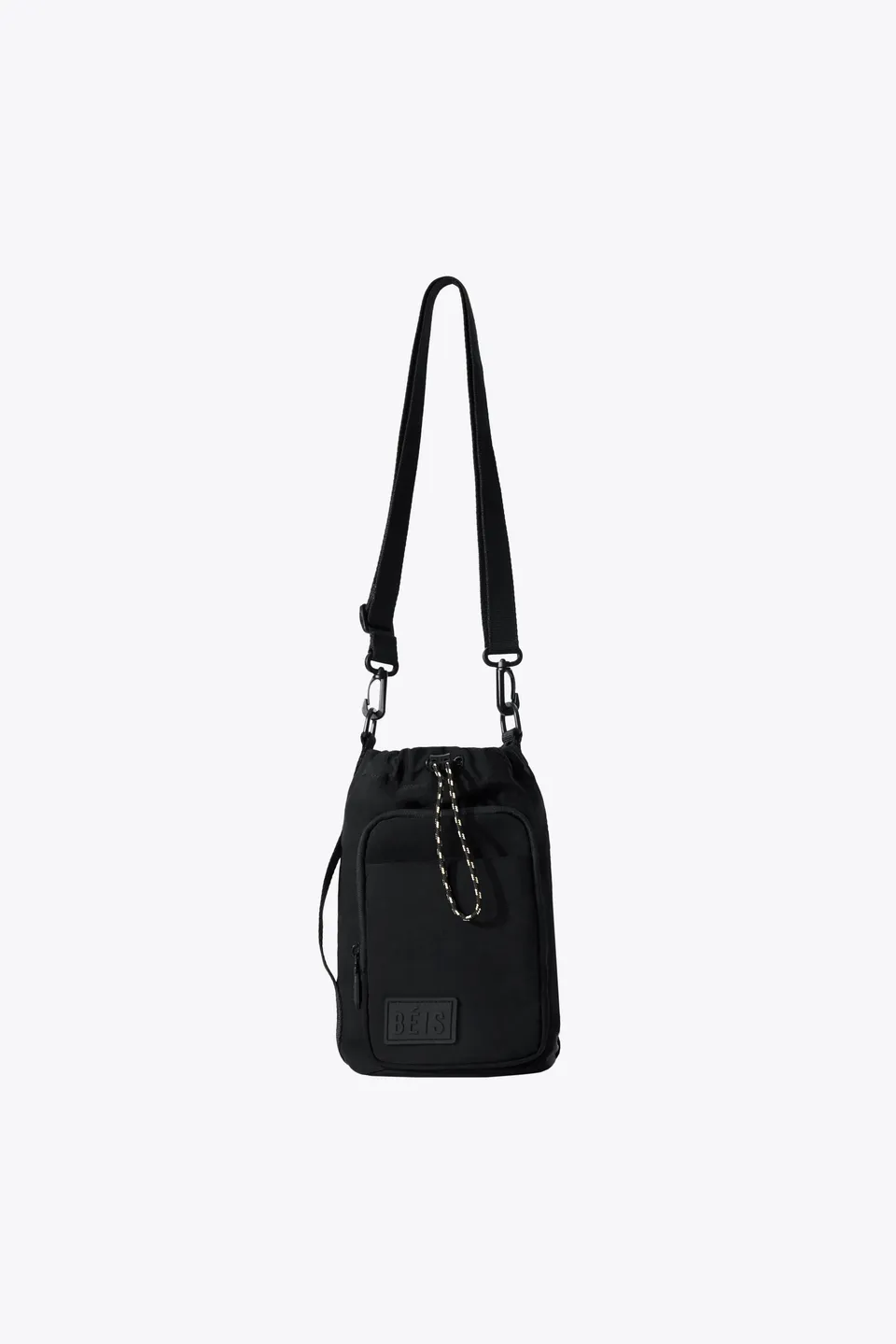 beis-magnetic-sling-porte-gourde-noir-aimant-poche-zip image 1