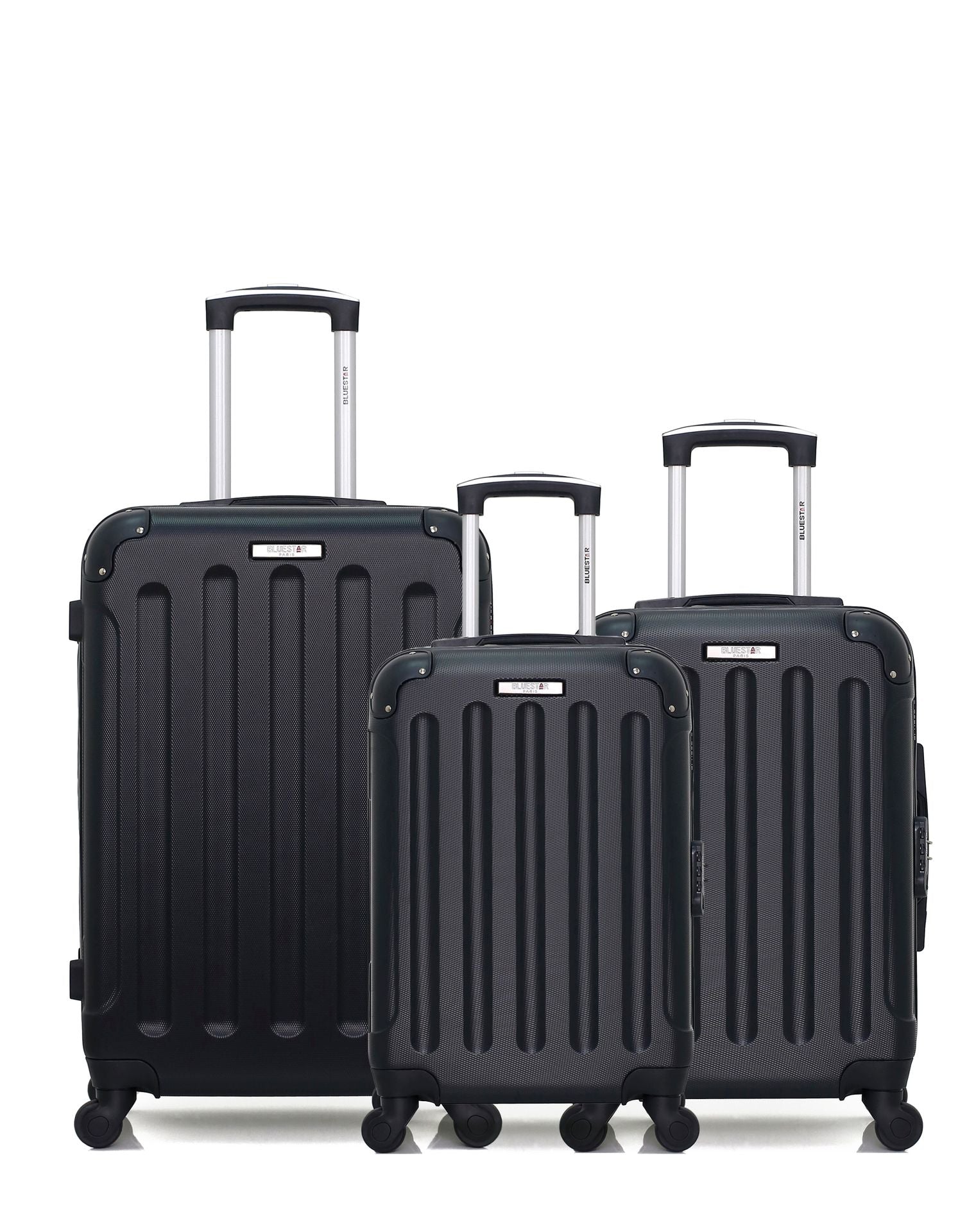bluestar-madrid-lot-3-valises-rigides-rose-dor-cabine-weekend image 8