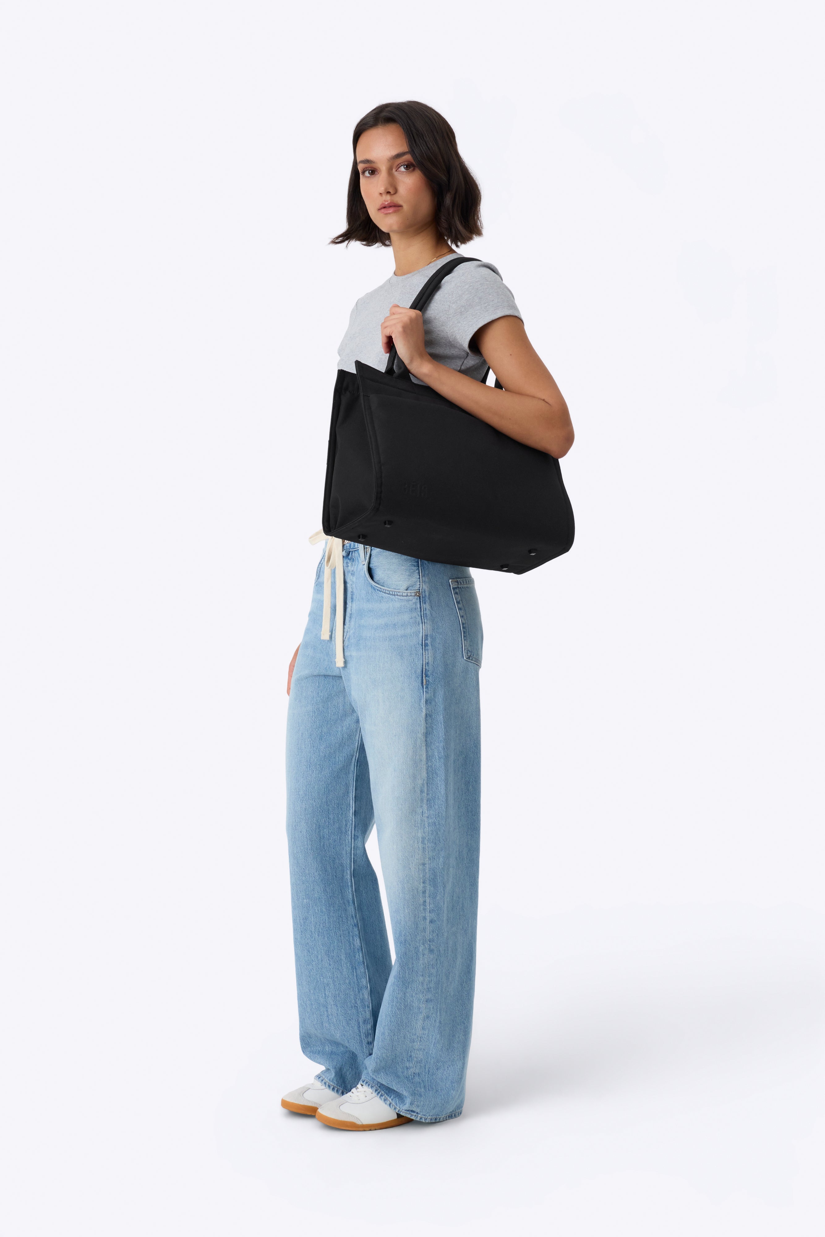 beis-book-tote-sac-cabas-noir-ordinateur-portable image 5