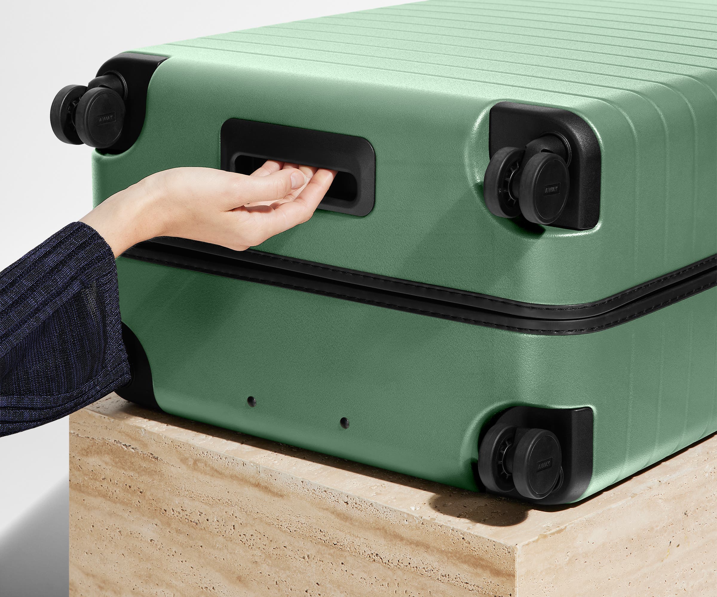 away-large-grande-valise-soute-rigide-vert-mer image 5