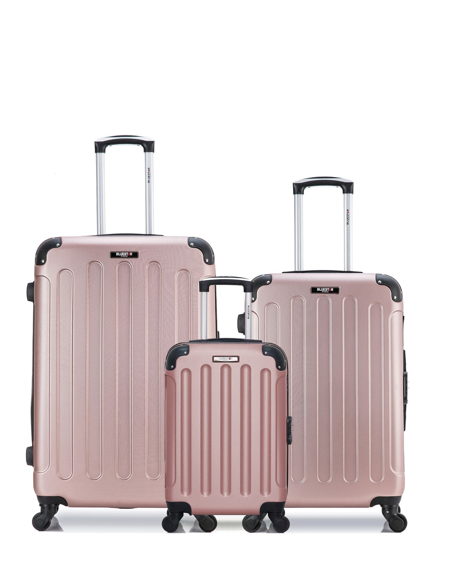 bluestar-paris-madrid-lot-3-valises-rigides-rose-dor image 1