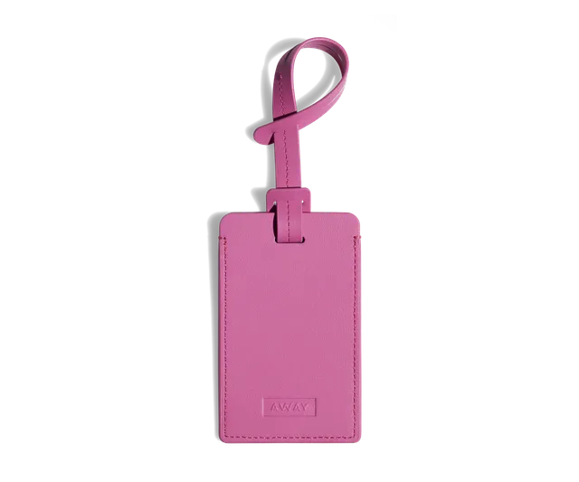 away-luggage-tag-tiquette-bagage-island-pink-rose image 1