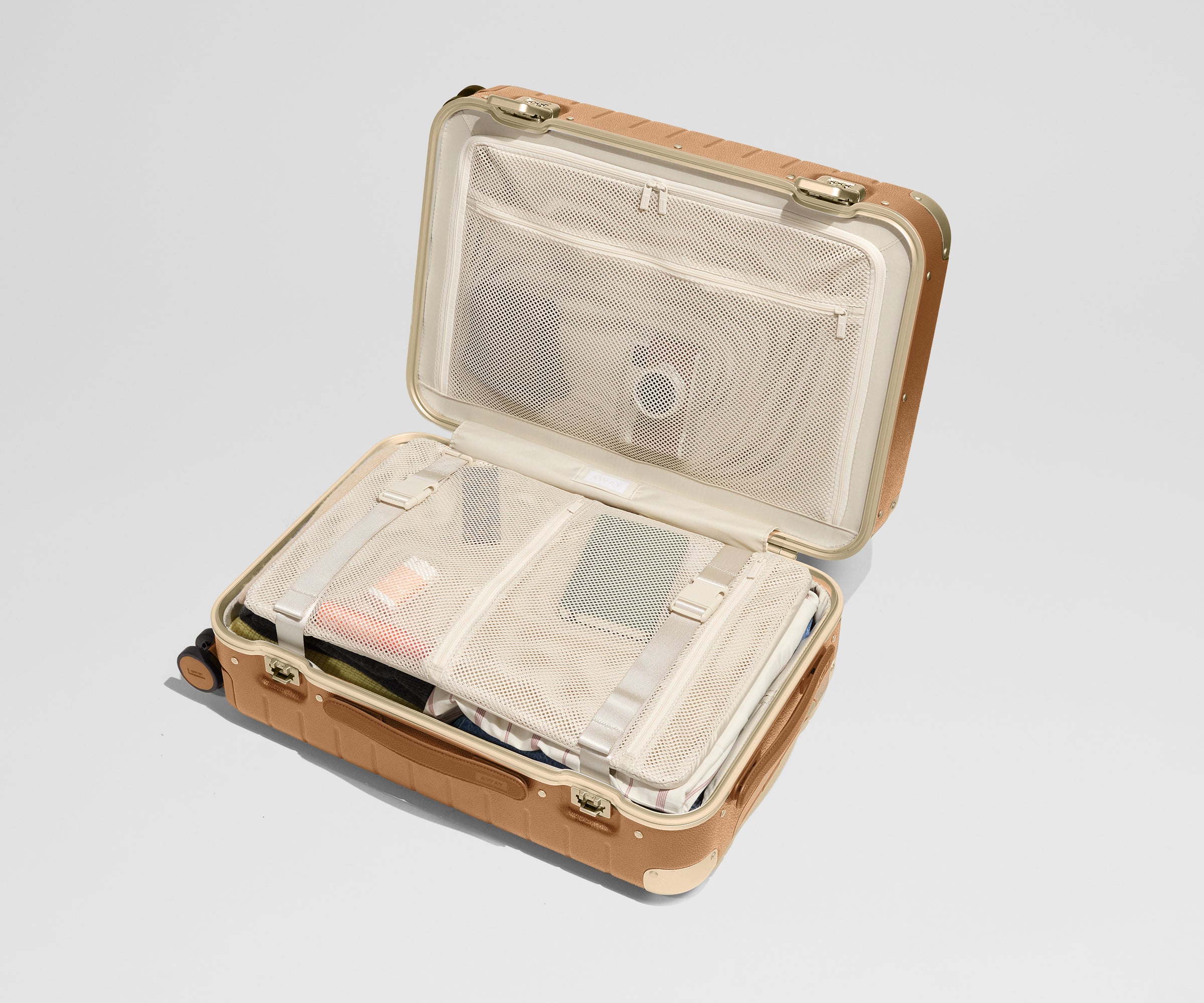 away-aluminum-edge-bigger-valise-cabine-cognac-alu image 6