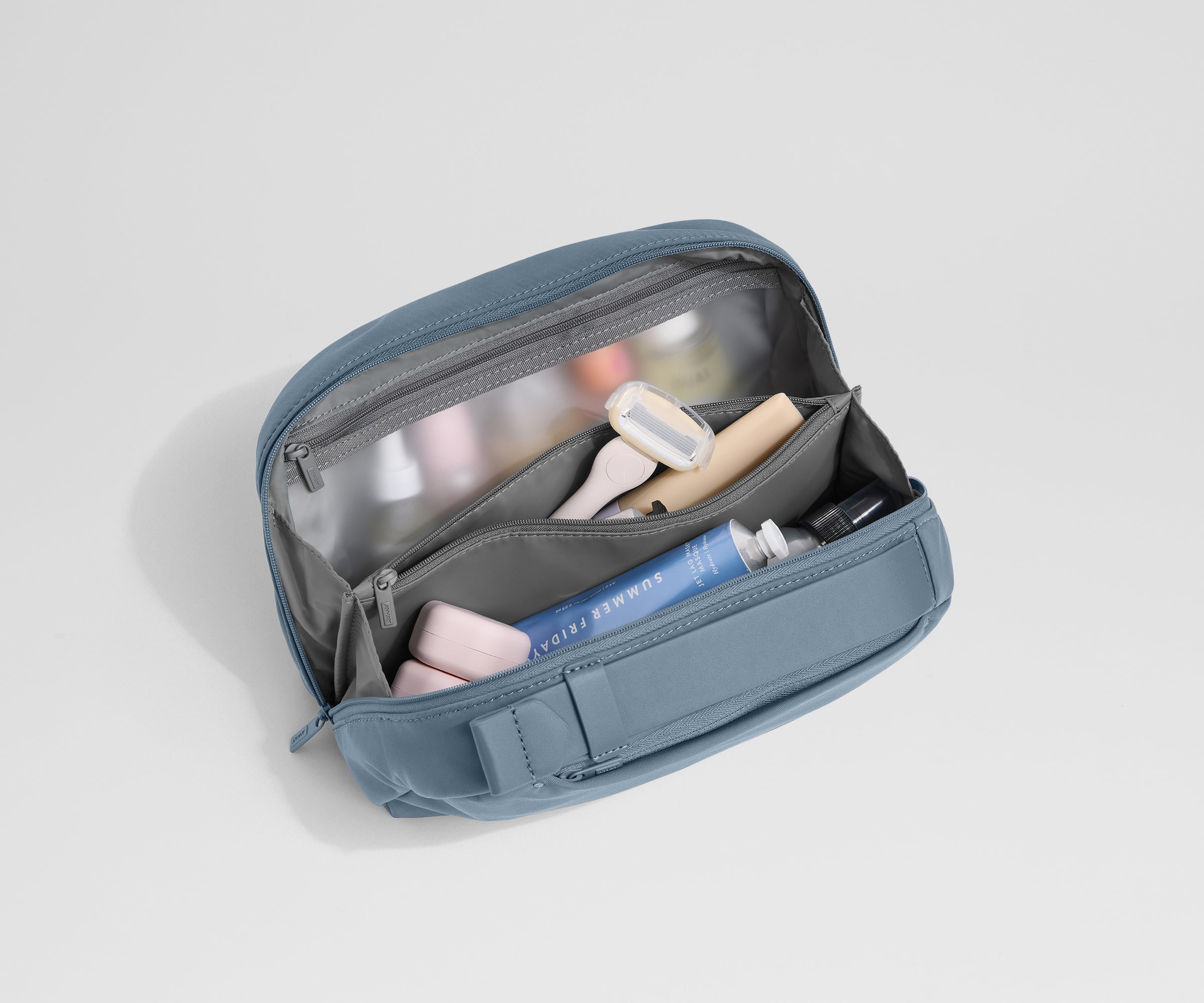away-large-toiletry-bag-trousse-toilette-coast-blue-compartiments image 3