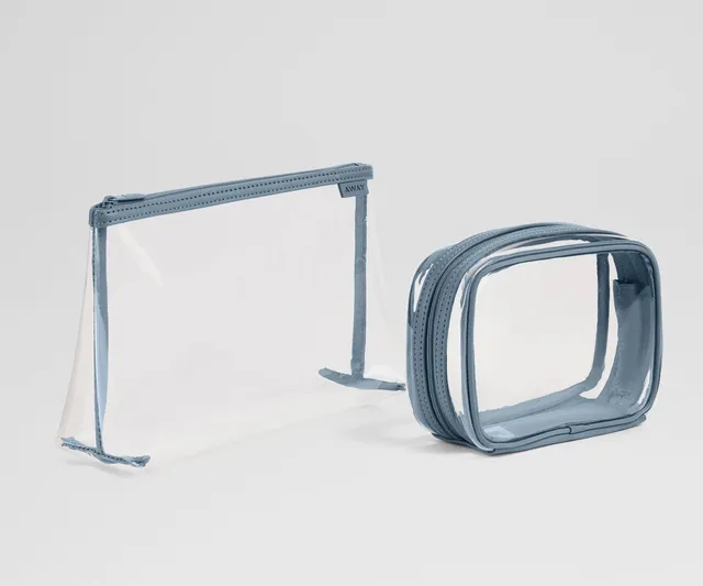 away-clear-pouch-set-pochette-transparente-bleu-lot-2 image 1