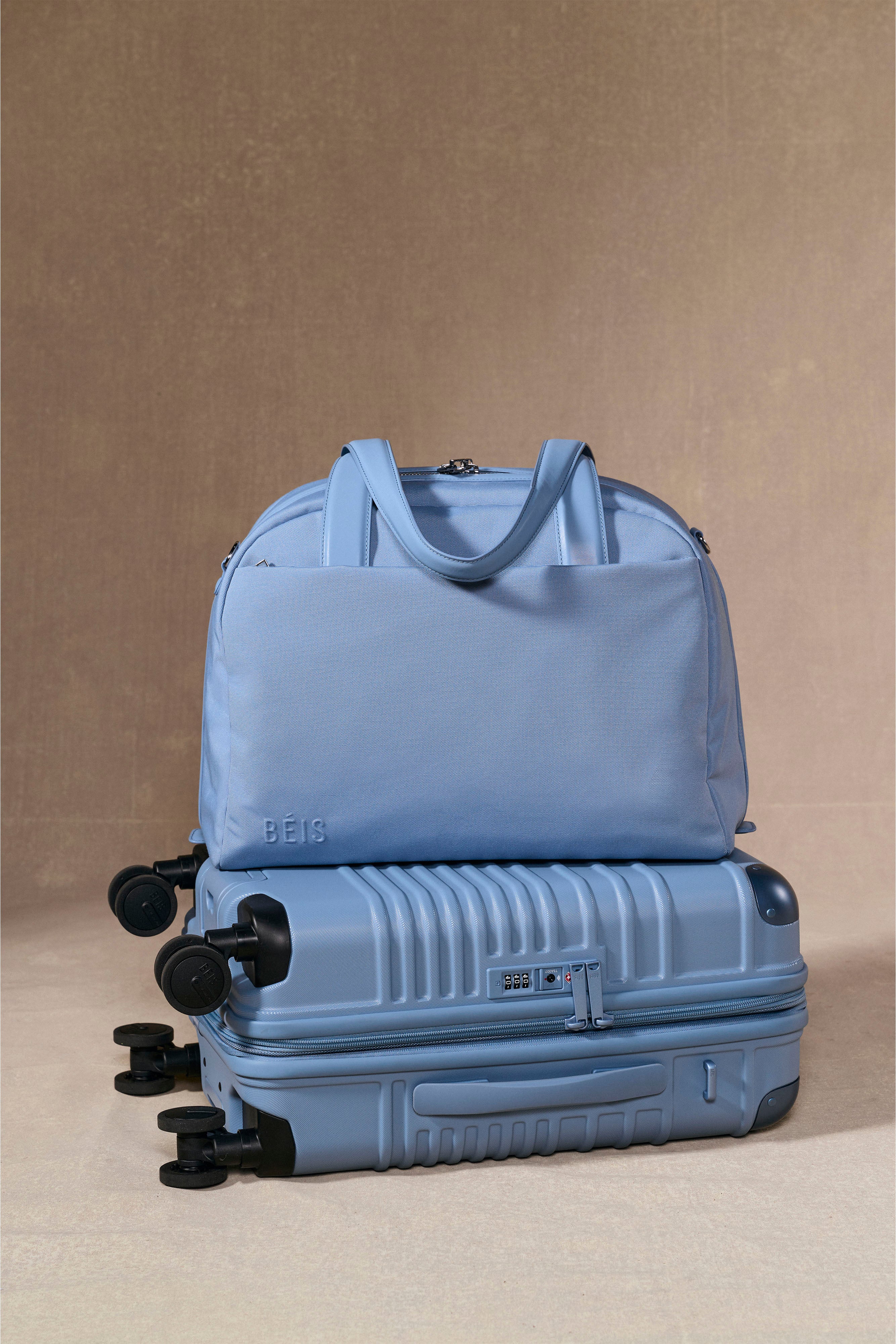 beis-duffle-sac-polochon-dusty-blue-bagage-cabine image 4