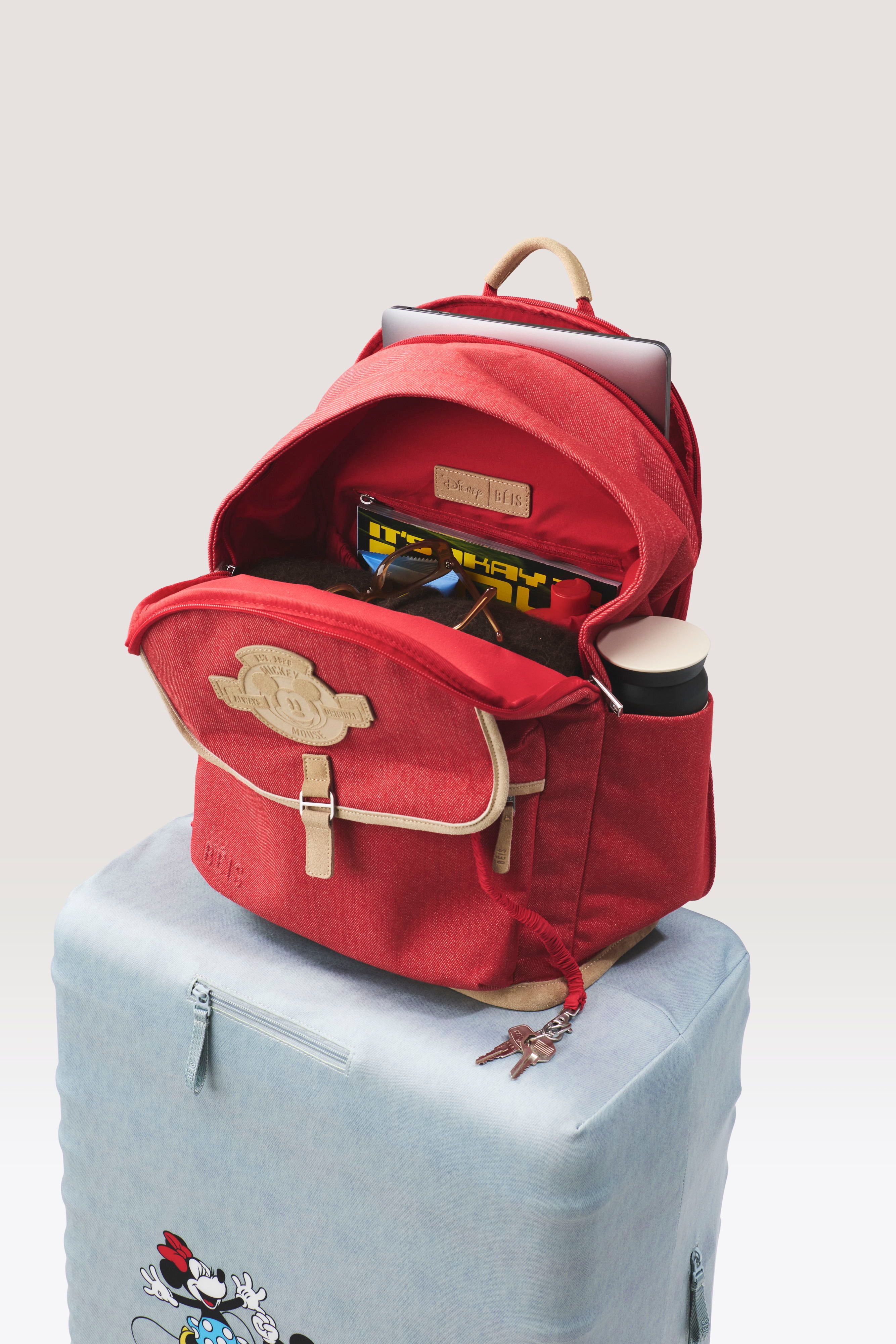 beis-backpack-sac-dos-disney-red-jeans-ordinateur image 2