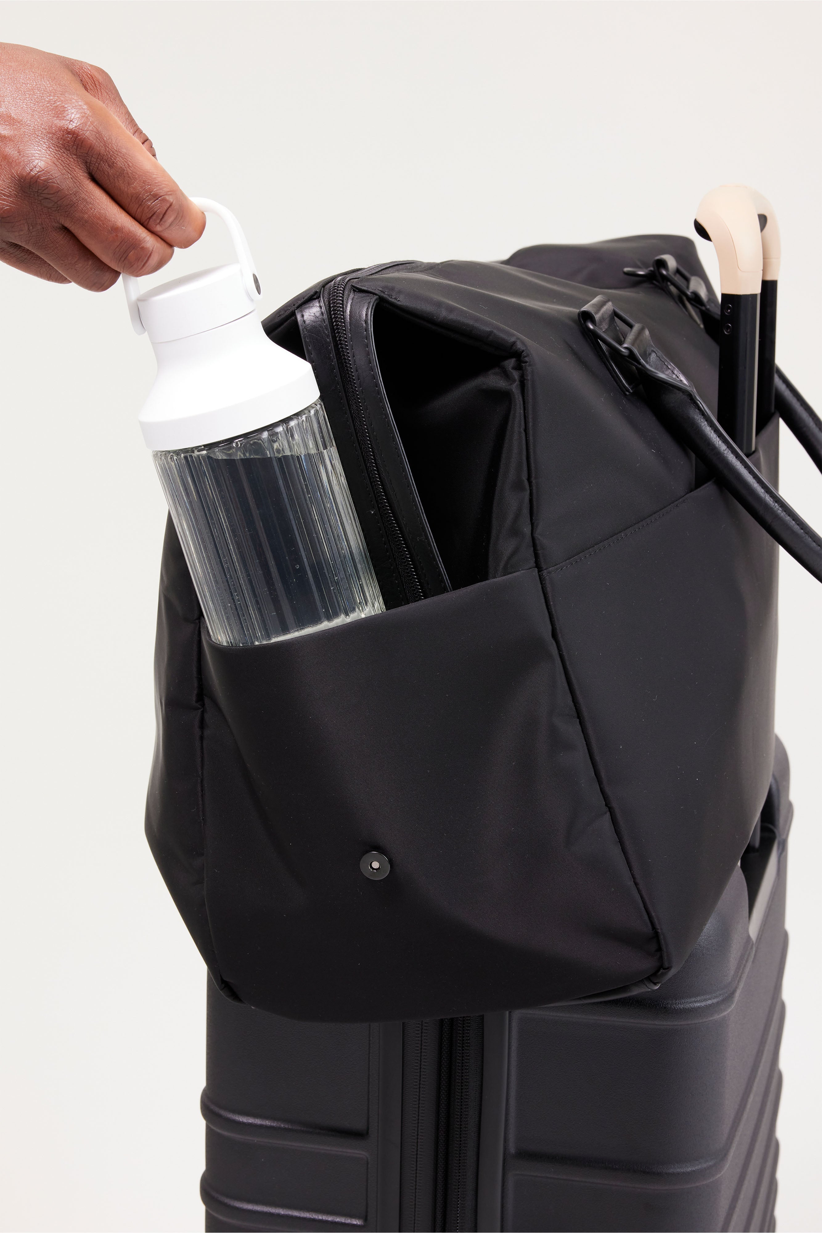 beis-commuter-duffle-sac-voyage-noir-cabine-nylon image 7