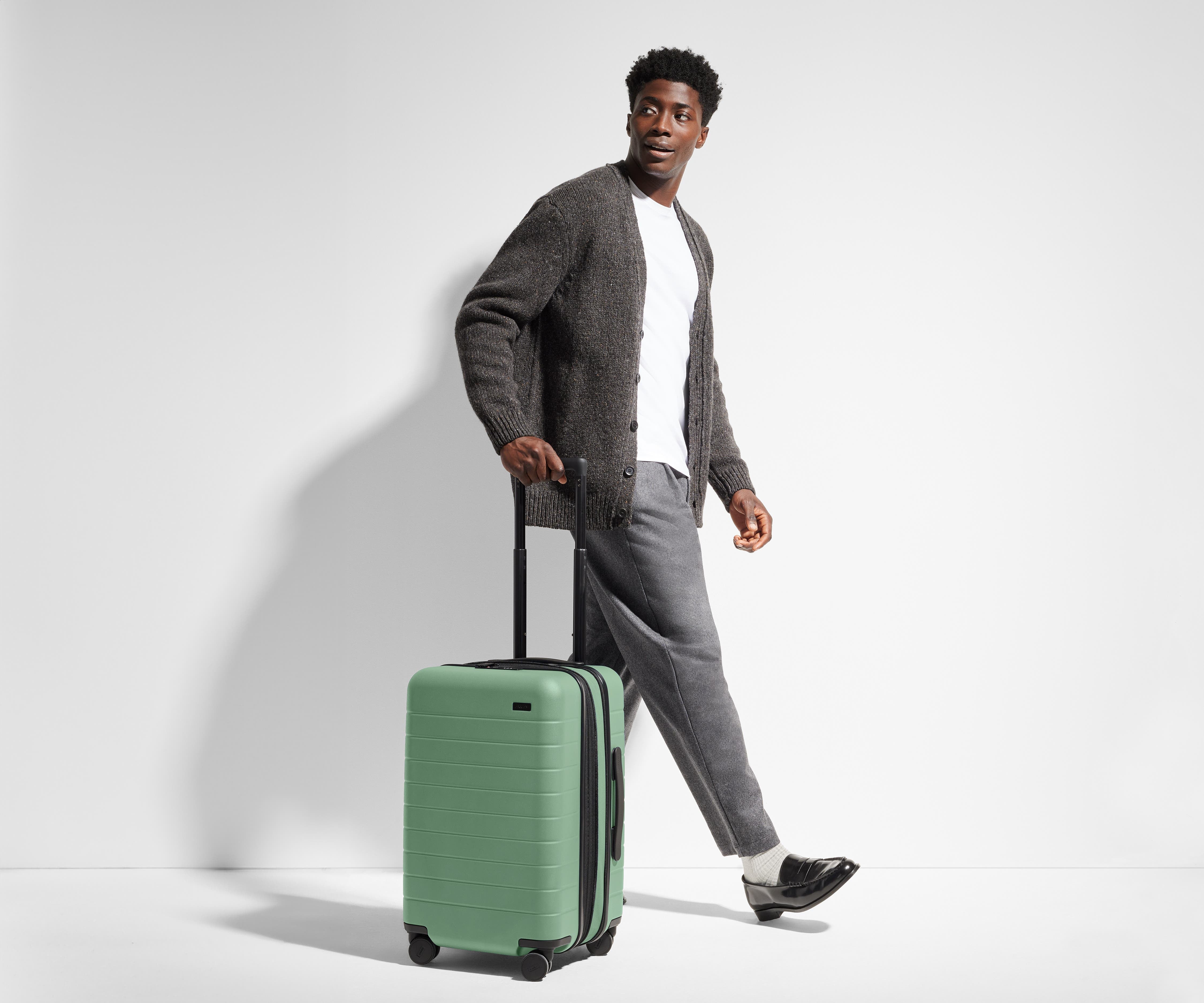 away-carry-on-flex-valise-cabine-sea-green-extensible image 4