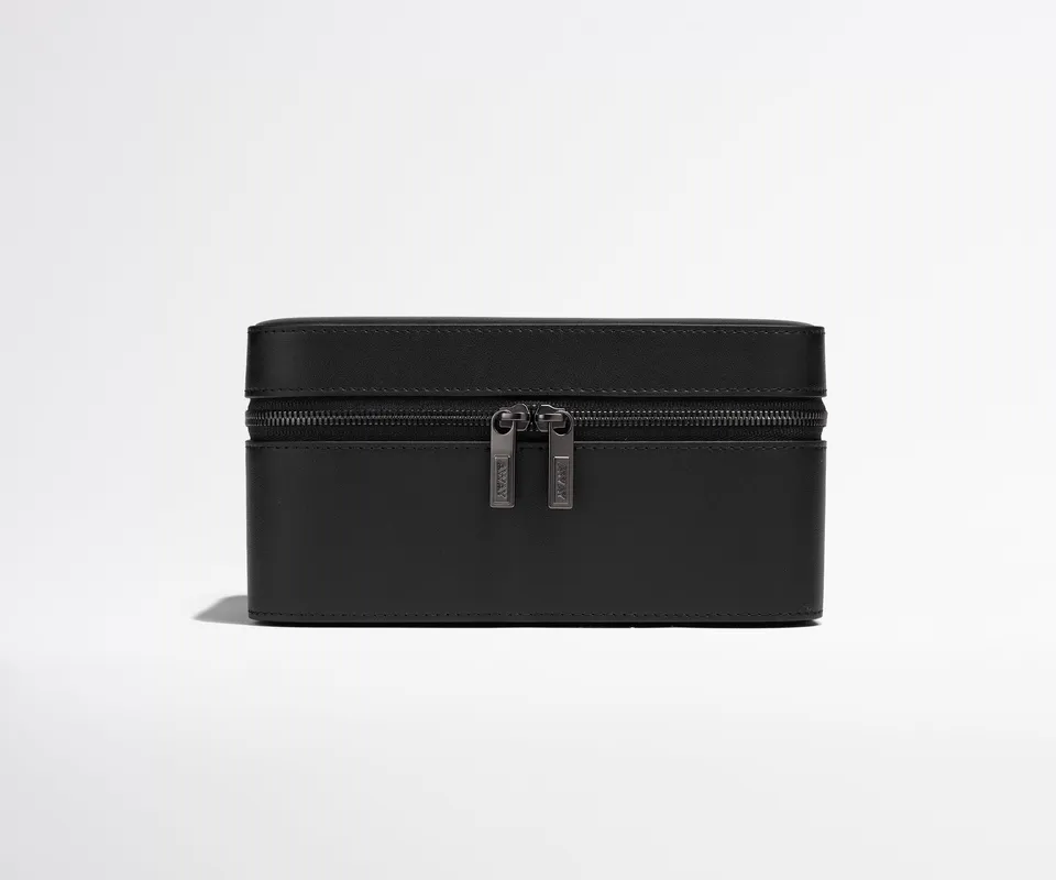 away-keepsake-jewelry-case-trousse-bijoux-cuir-black-tie image 1