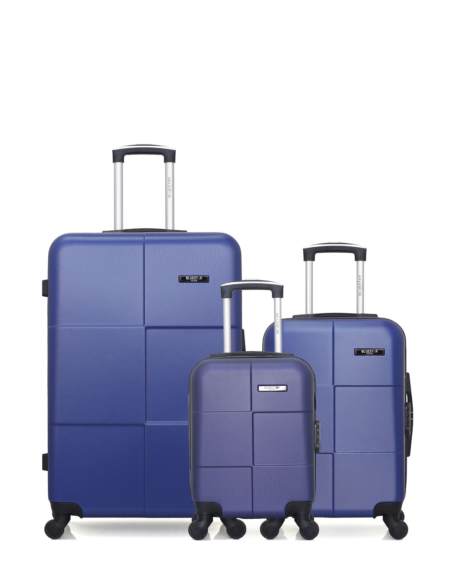 bluestar-miami-lot-3-valises-rigides-rose-dor-cabine image 7