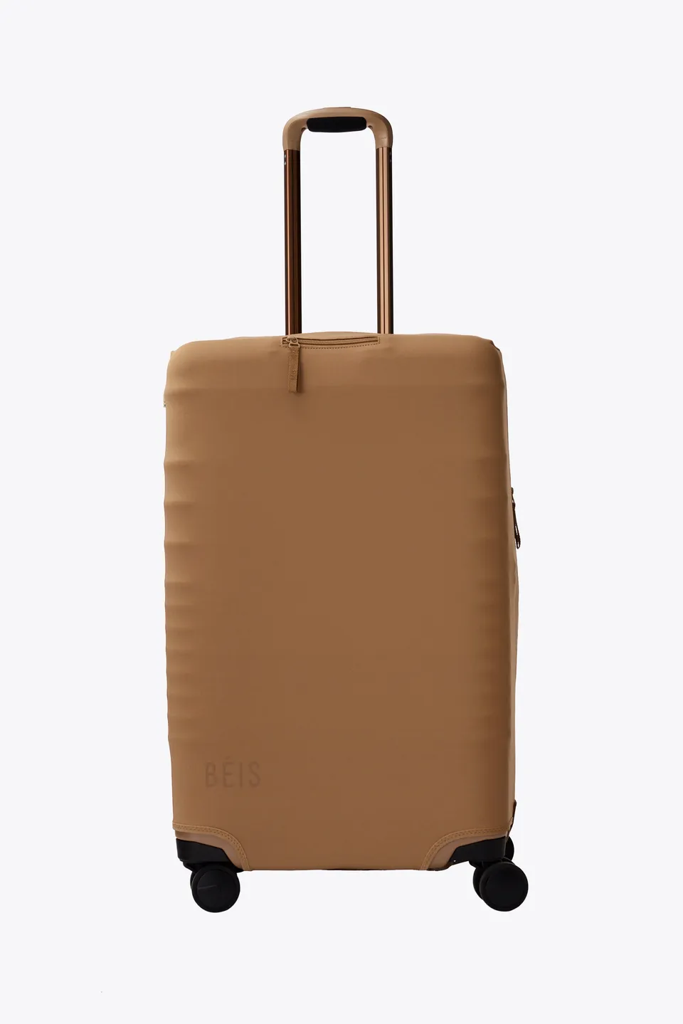 beis-medium-check-in-housse-valise-soute-camel-lavable image 1