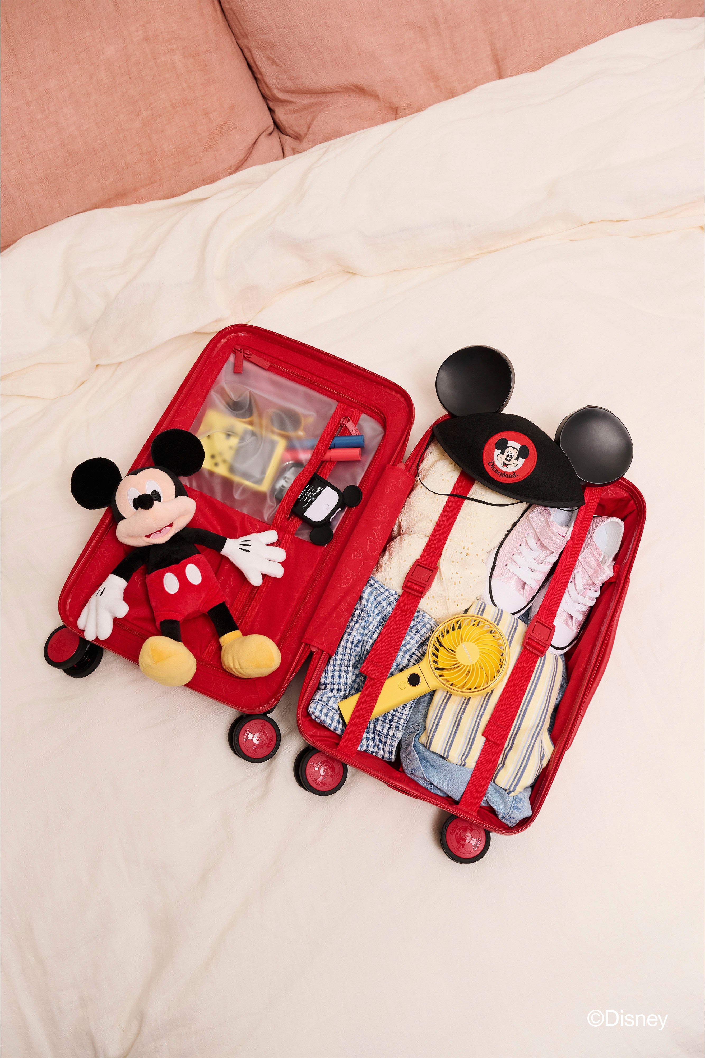 beis-disney-small-carry-on-roller-valise-cabine-mickey-rouge image 3