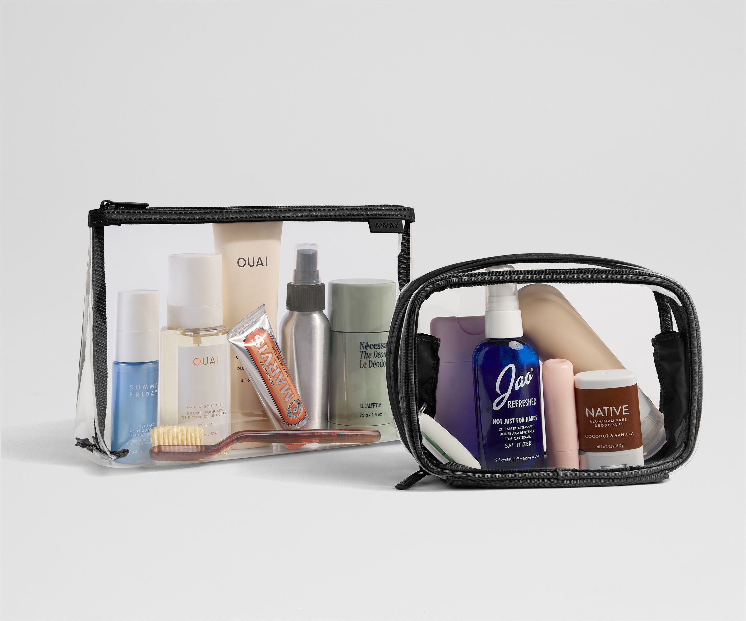 away-clear-pouch-set-trousse-voyage-transparente-jet-black-lot-2 image 3