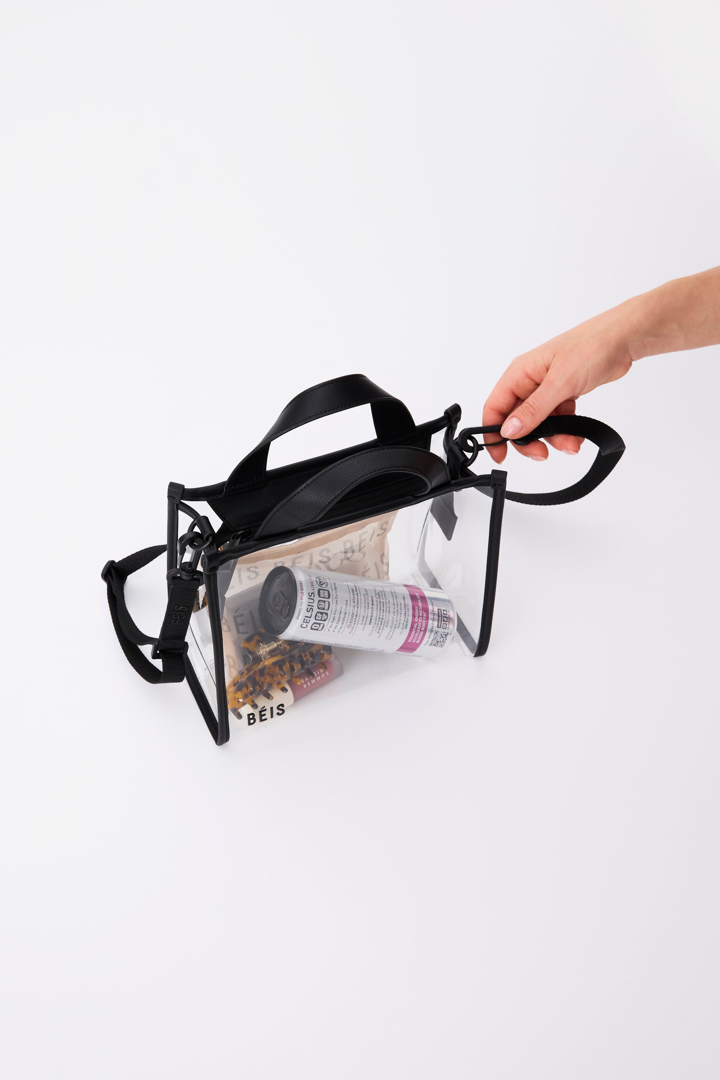 beis-stadium-sacoche-transparente-crossbody-noir-pvc-stade image 6