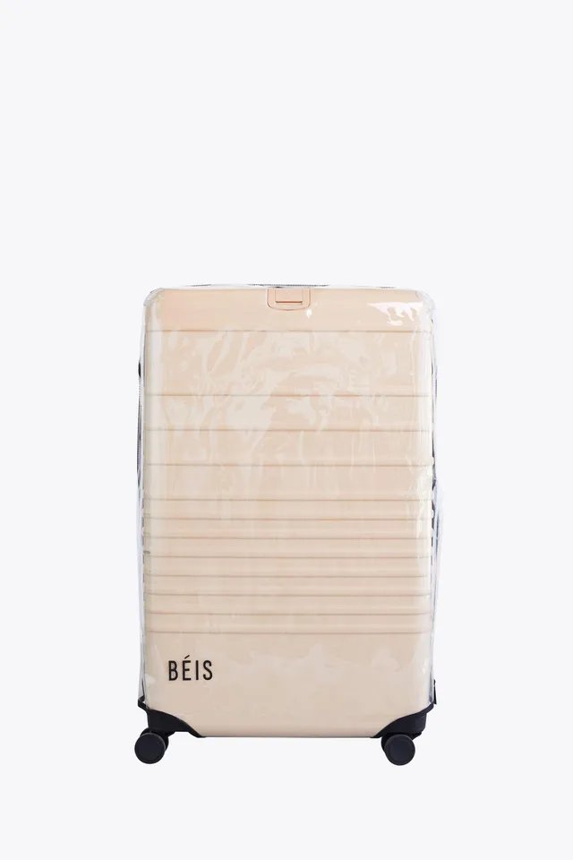 beis-medium-check-in-housse-valise-transparente-roller image 1