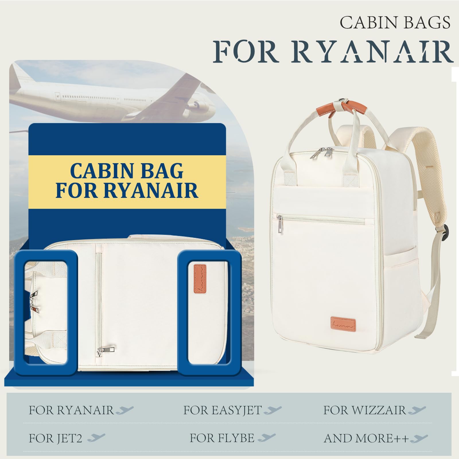 hayayu-sac-de-cabine-40x20x25-cr-me-20l-ryanair image 3