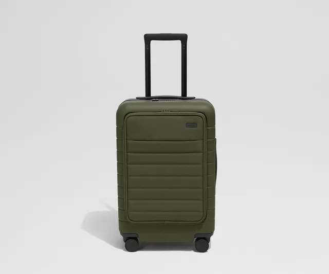 away-executive-carry-on-valise-cabine-olive-green-laptop image 1