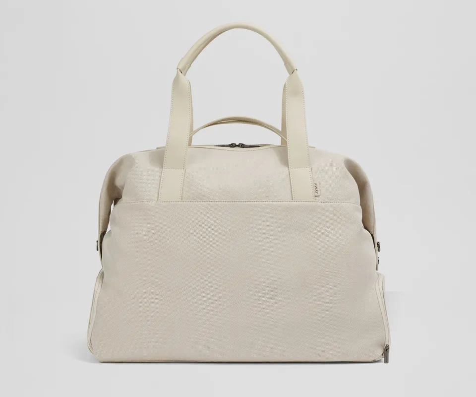 away-transit-weekender-sac-week-end-tan-toile-ordinateur image 1