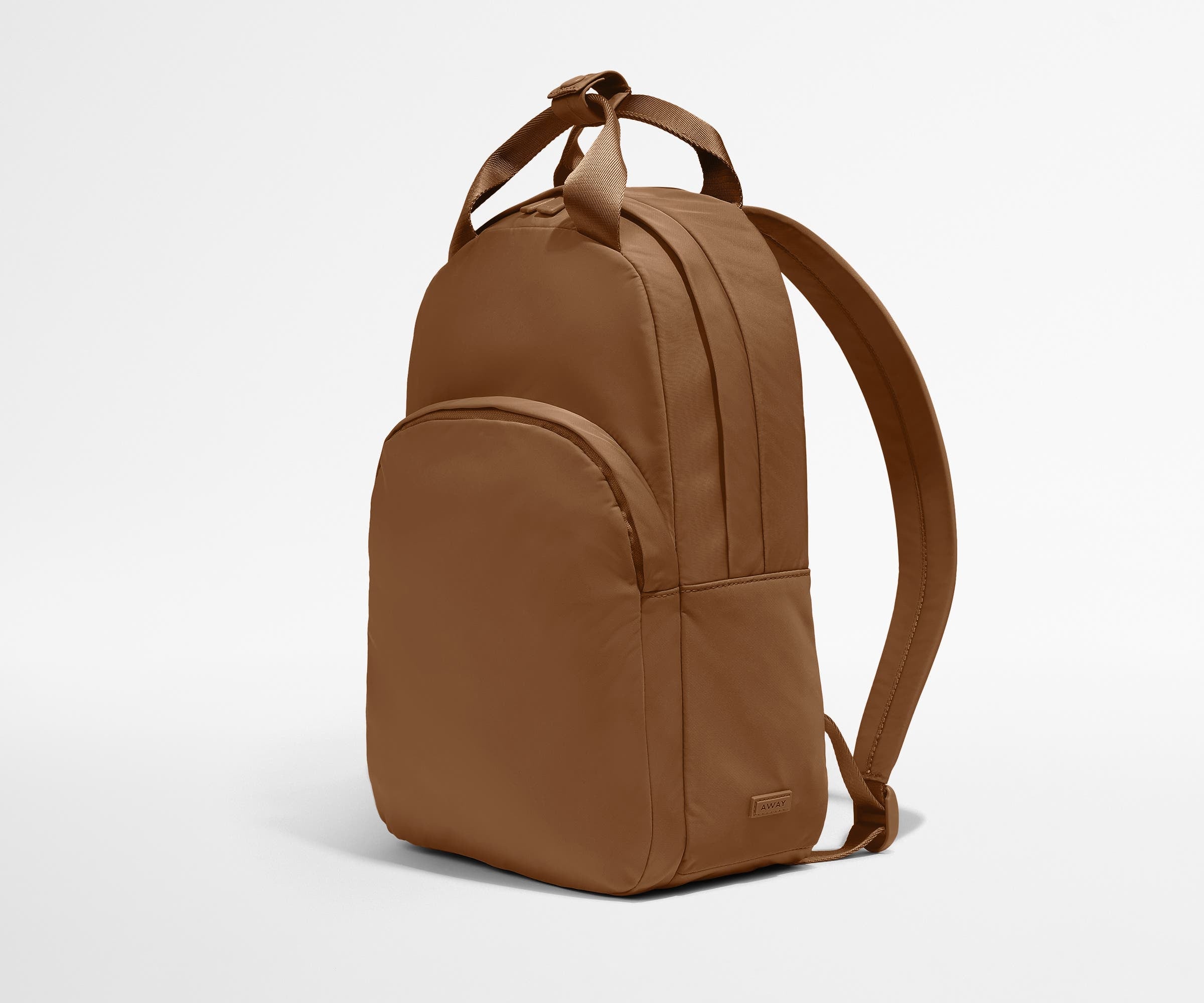 away-featherlight-backpack-sac-dos-marron-amaro image 3